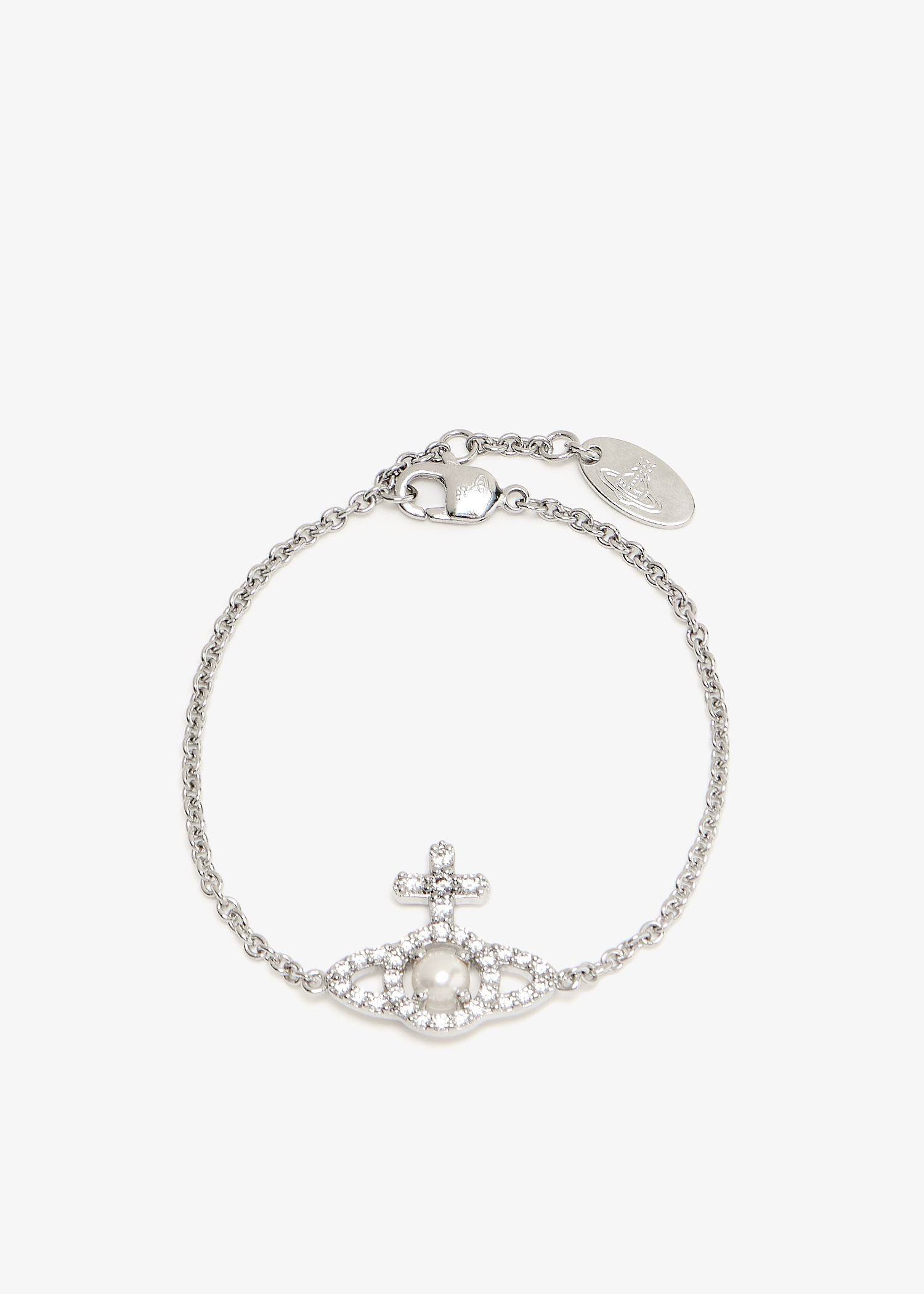

Olympia pearl chain bracelet, Silver