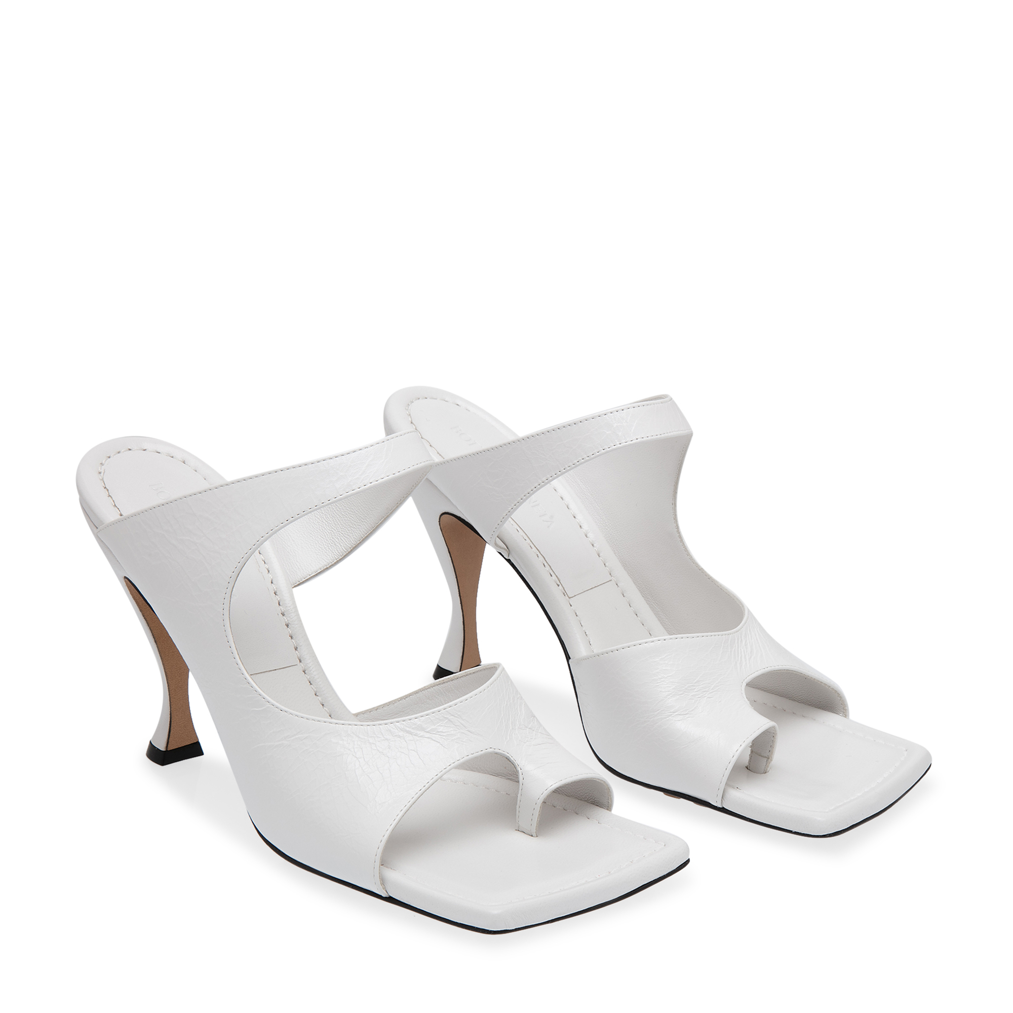 

Leather mules, White