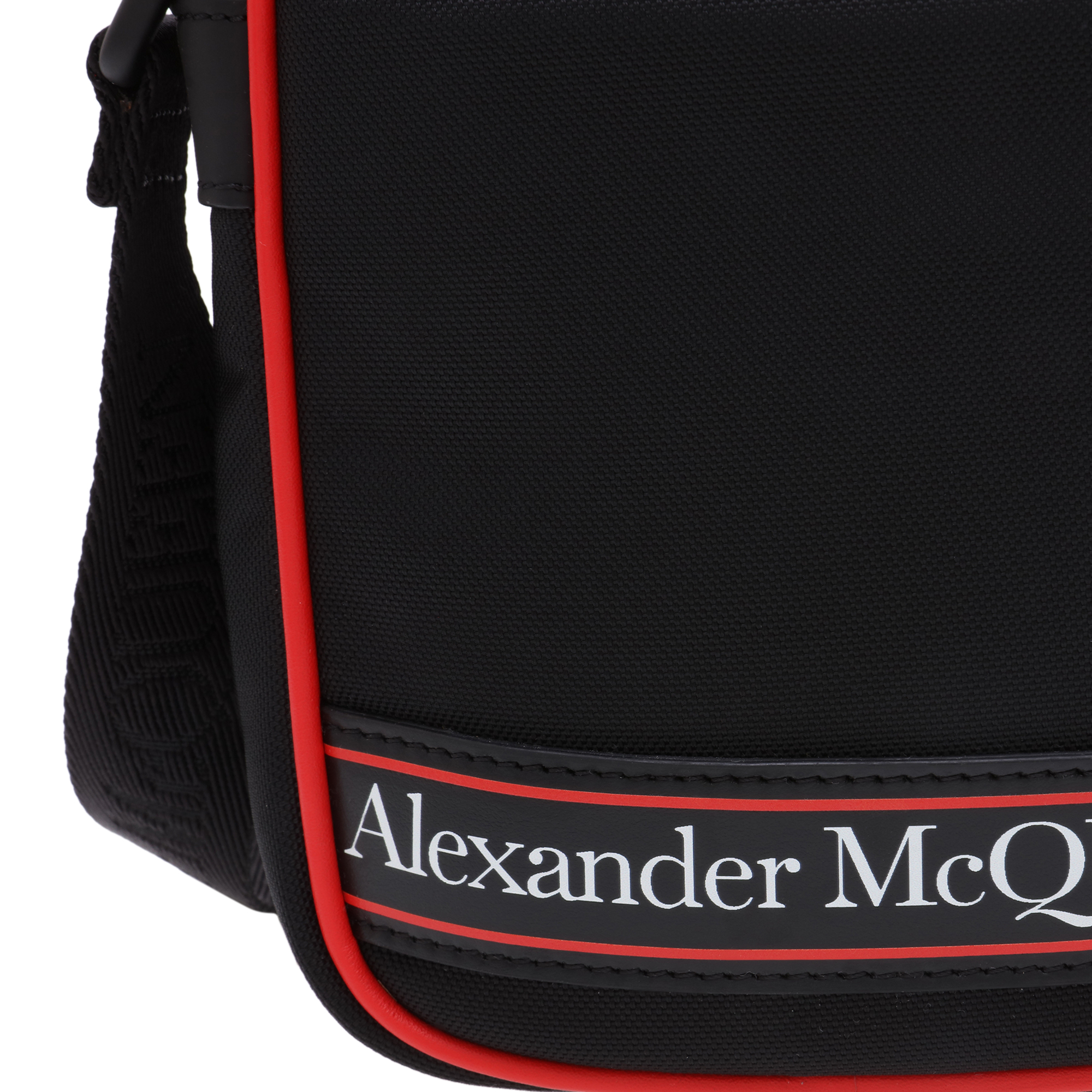 

Logo printed messenger bag, Black