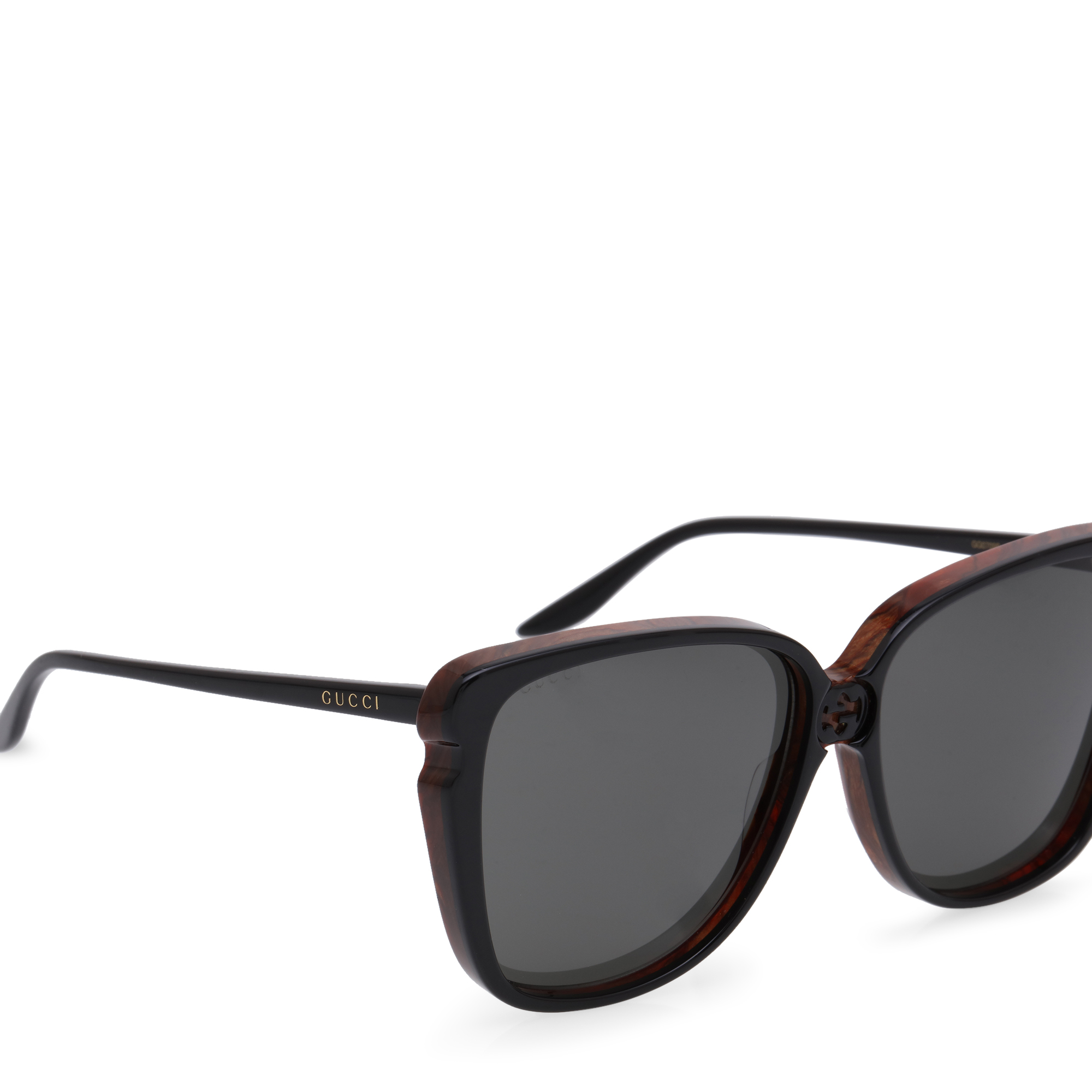 

Square acetate sunglasses, Black