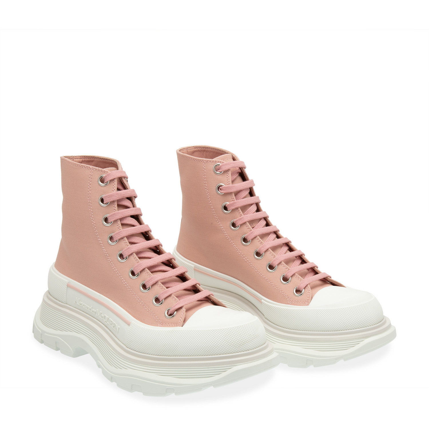 

Tread canvas boots, Pink