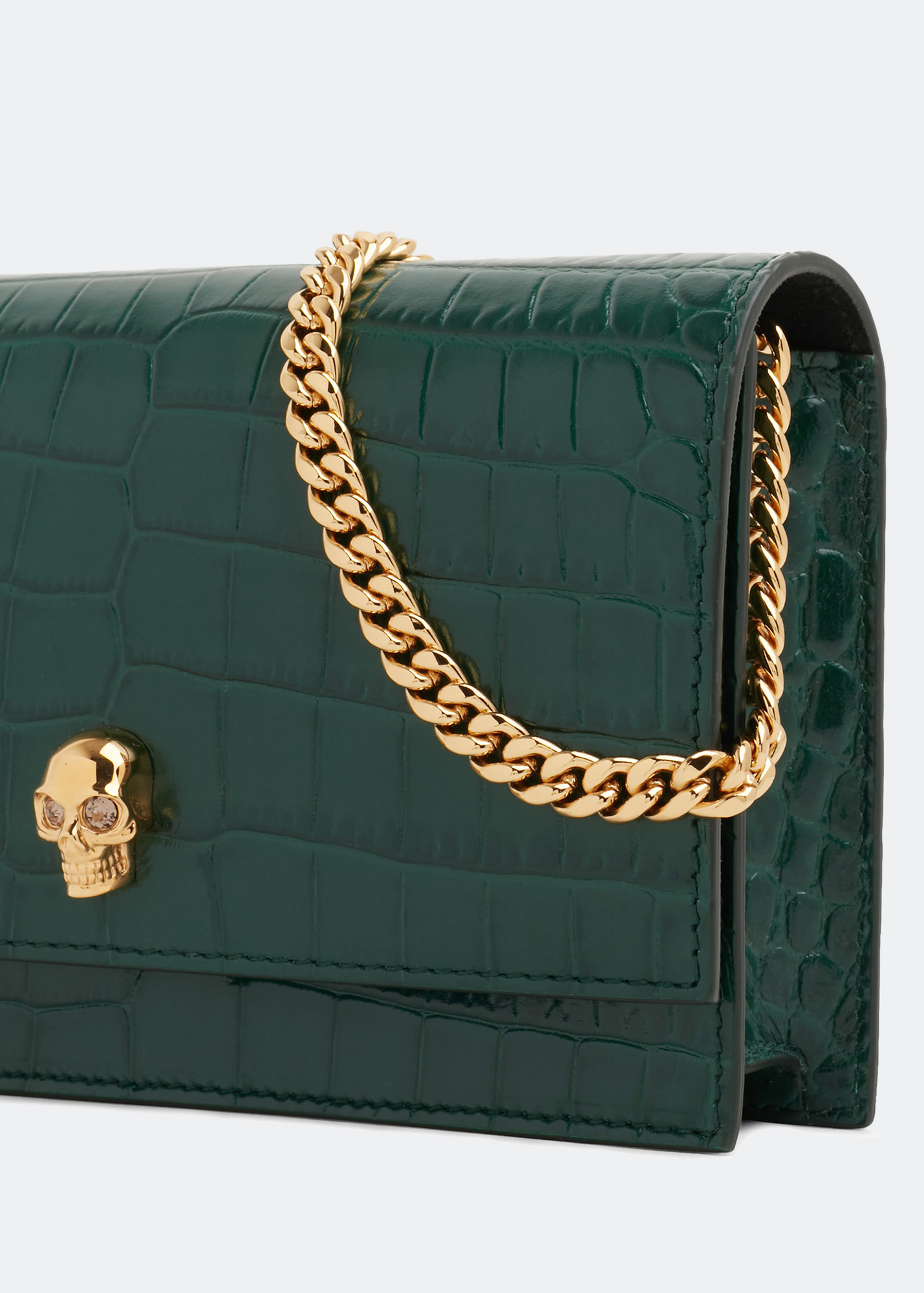 Alexander Mcqueen Small Skull bag for Women - Green in UAE