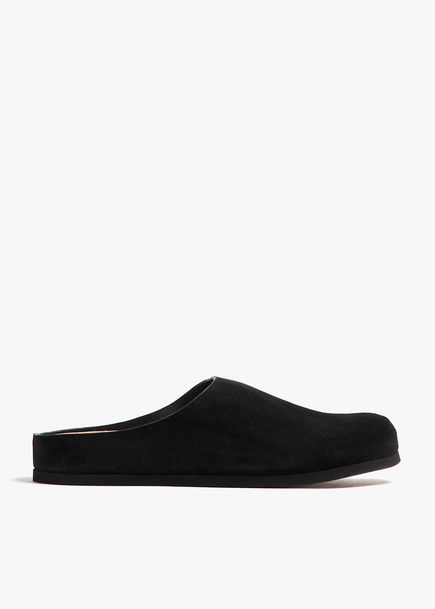 

Suede clogs, Black