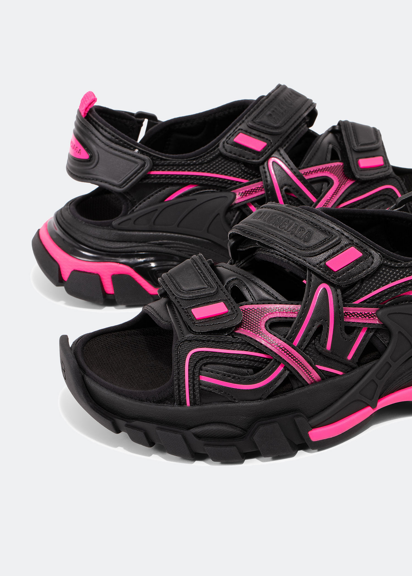 

Track sandals, Black