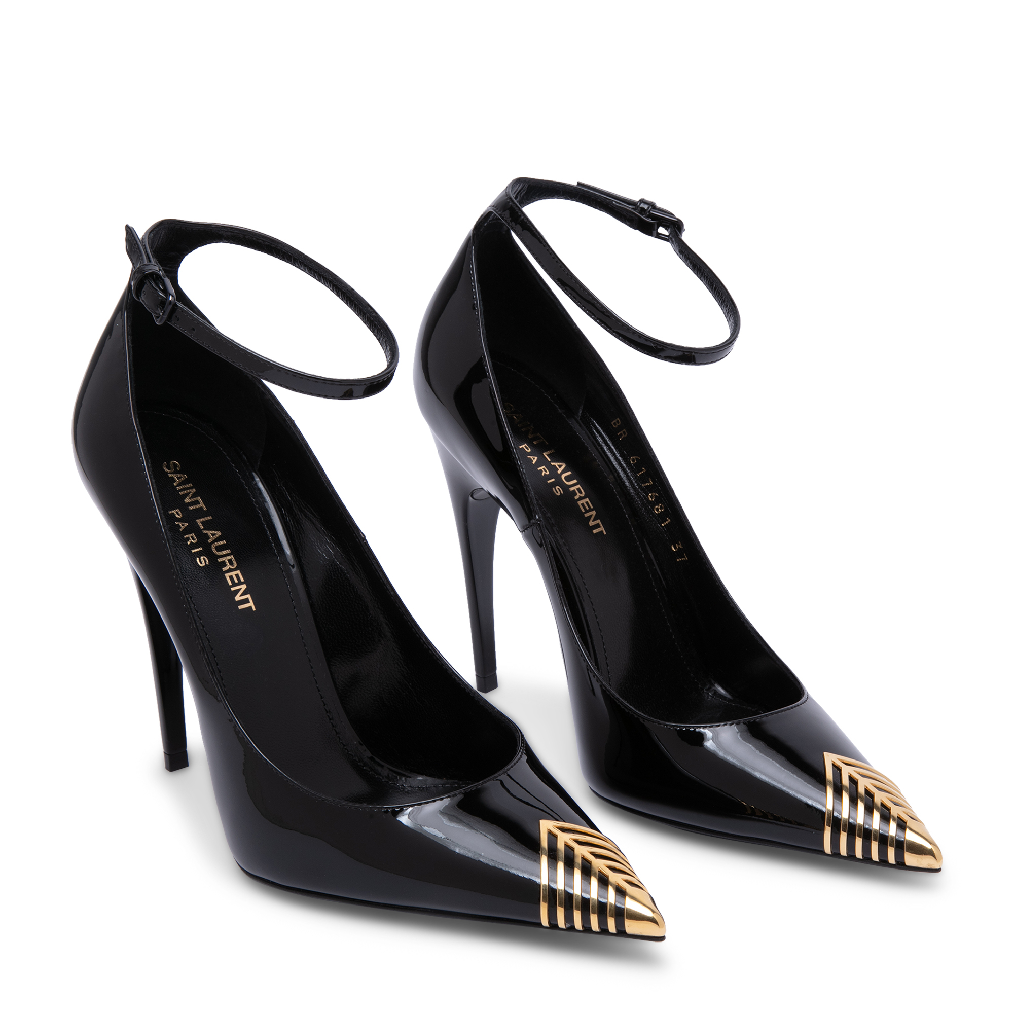

7 patent-leather pumps, Black