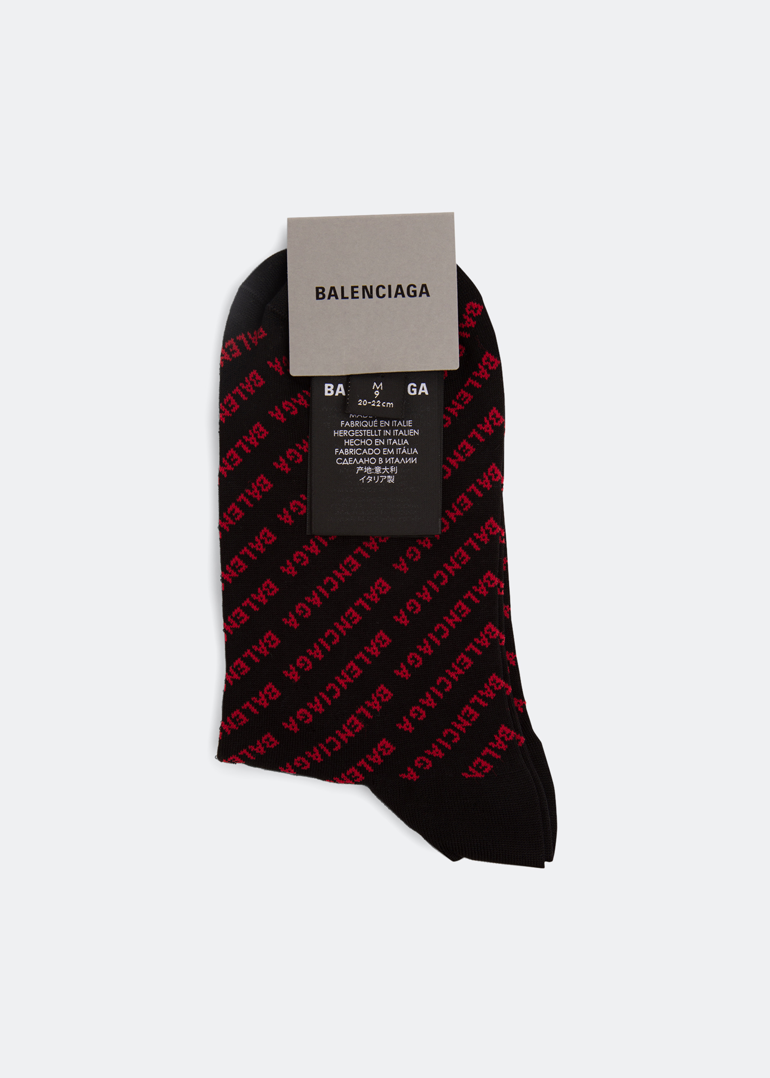 

All Over Logo socks, Black