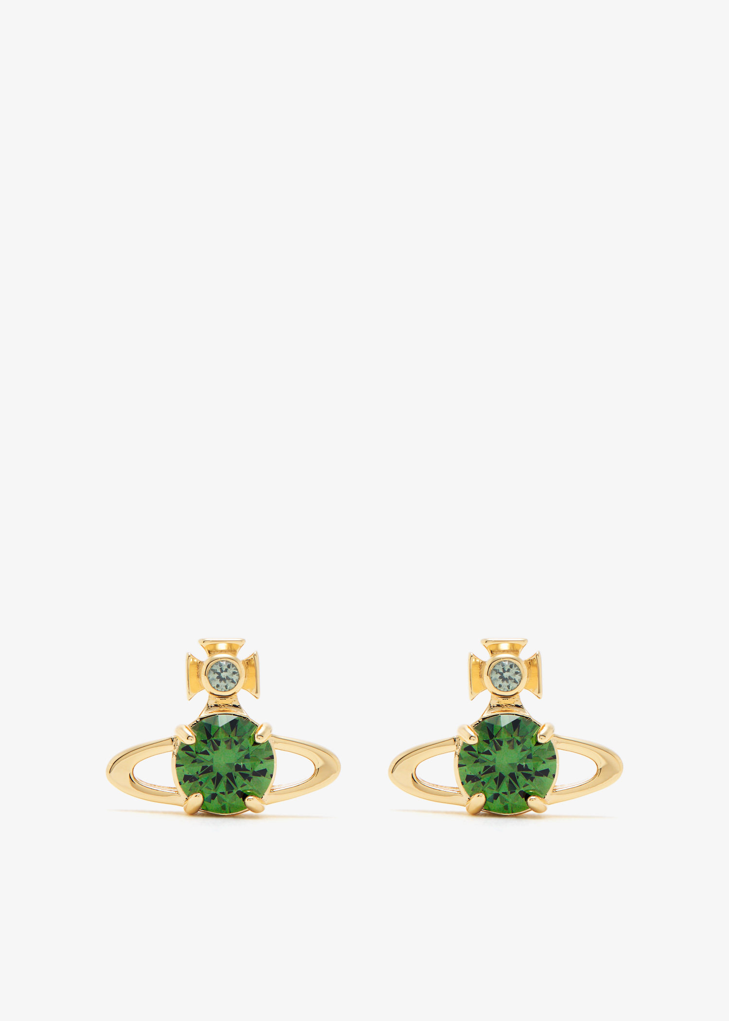 

Reina large stud earrings, Gold