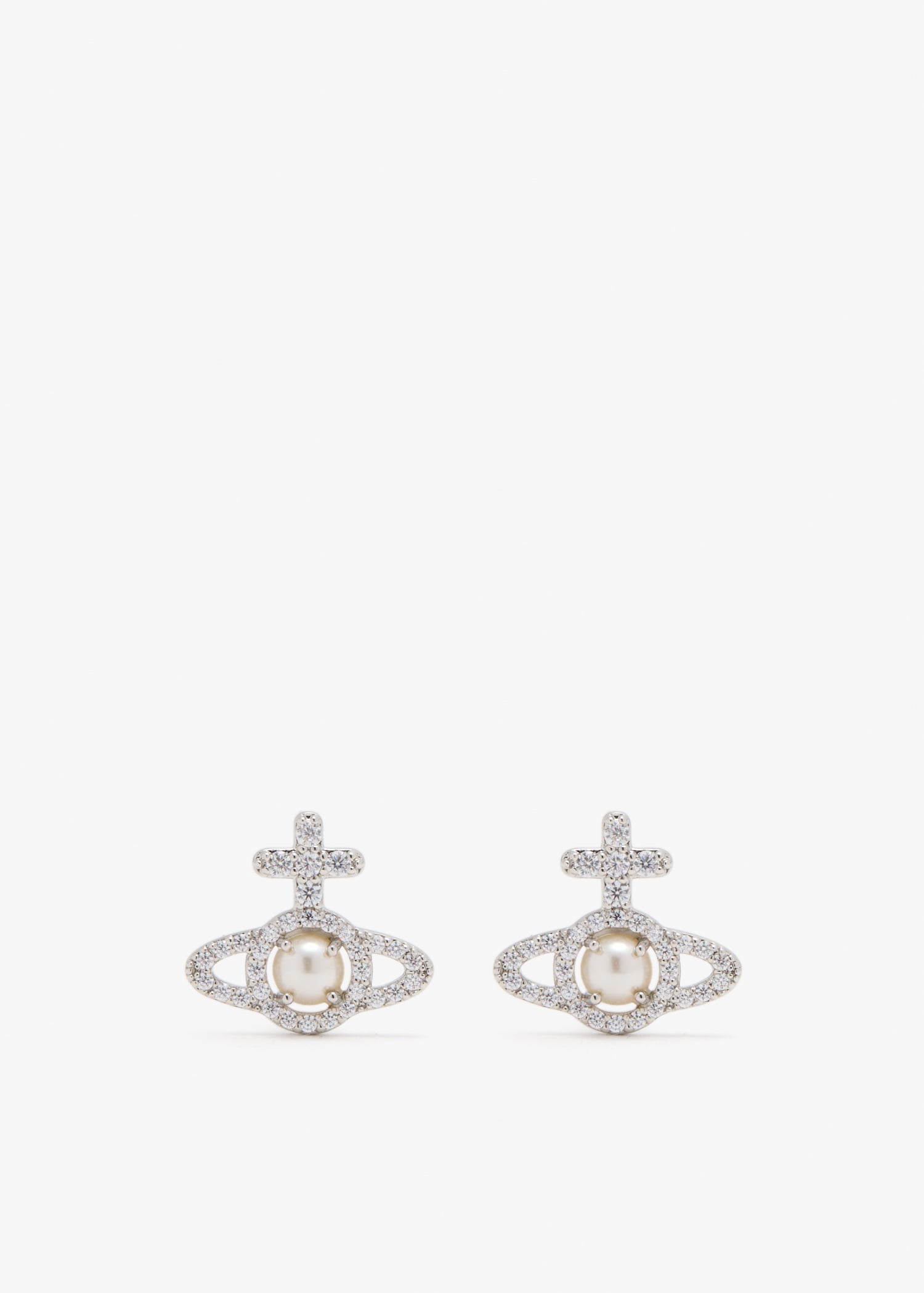 

Olympia pearl earrings, Silver