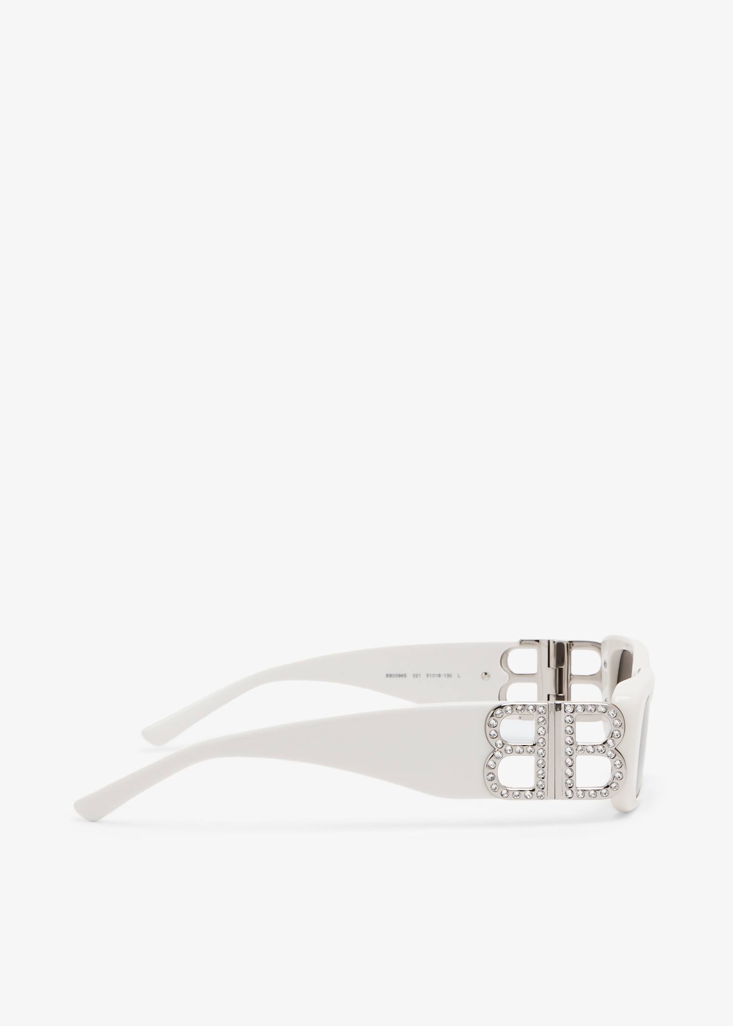 Balenciaga Dynasty rectangle sunglasses for Women - White in Balenciaga Dynasty rectangle sunglasses for Women - White in