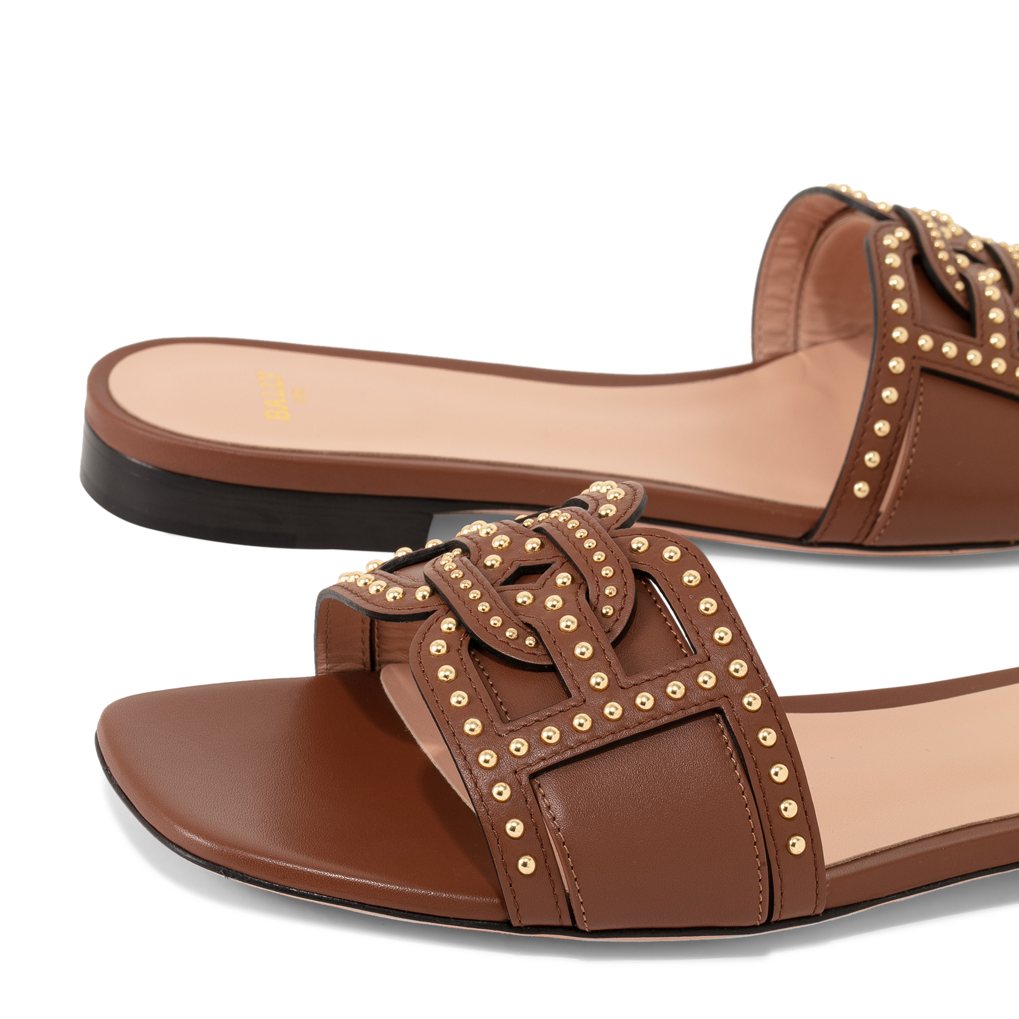 

Peoni flat sandals, Brown