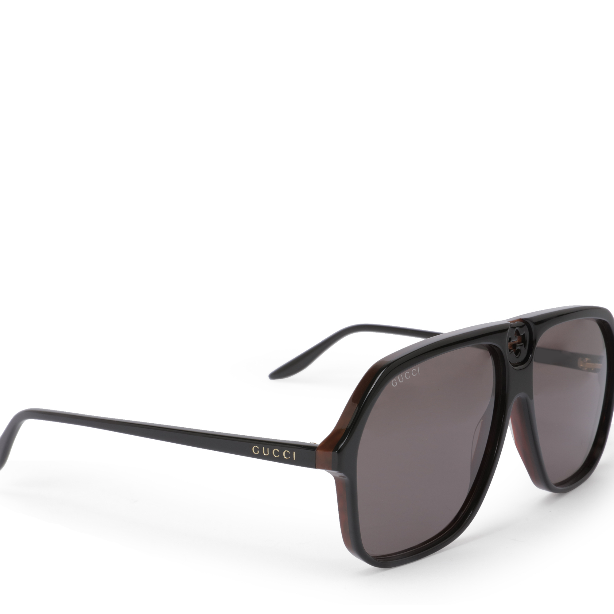 

Aviator acetate sunglasses, Black