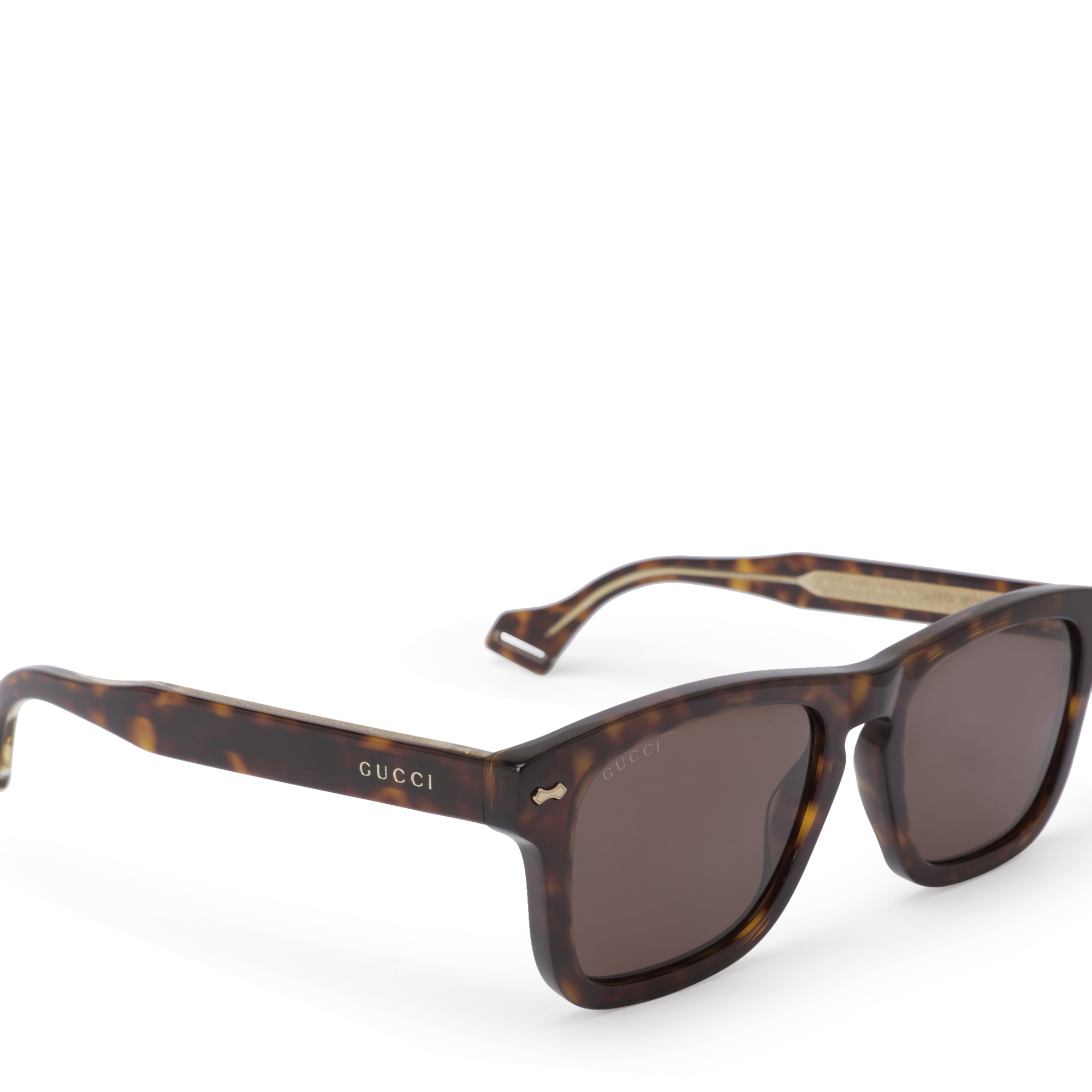 

Rectangular acetate sunglasses, Brown