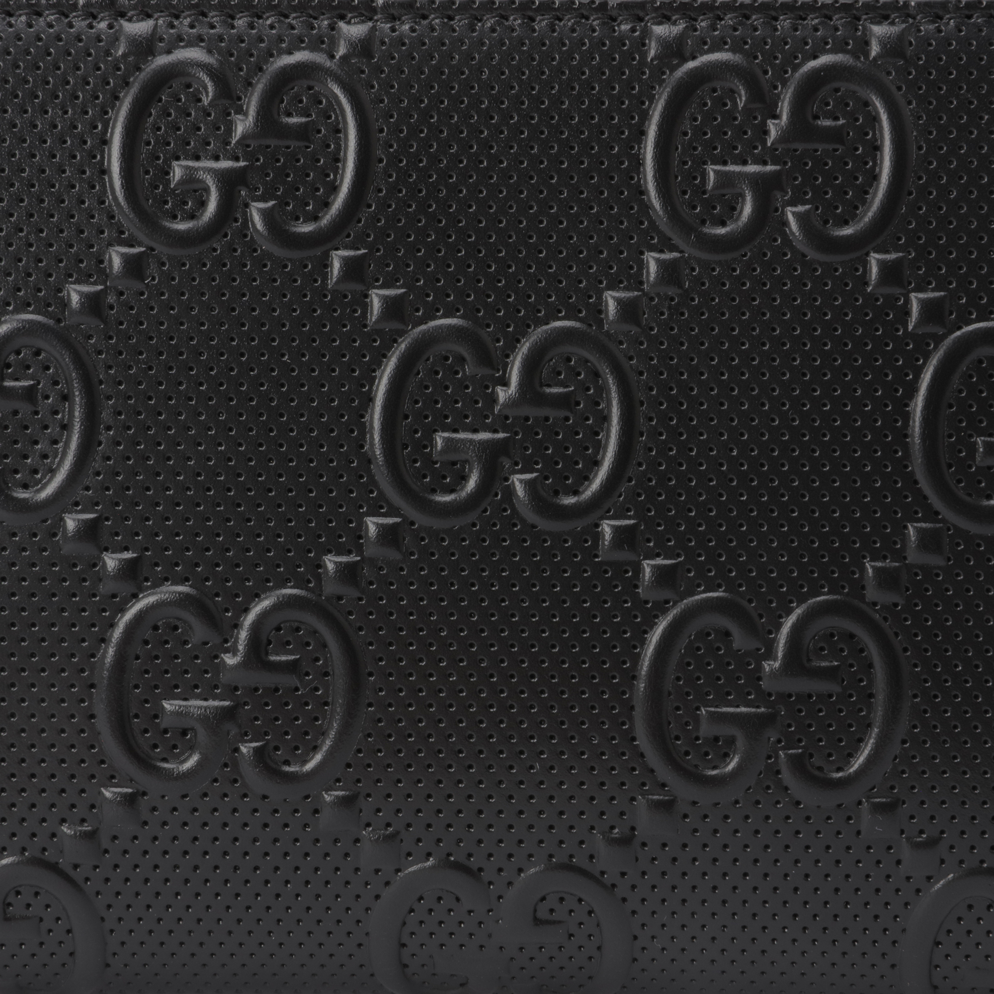 

GG embossed wallet, Black