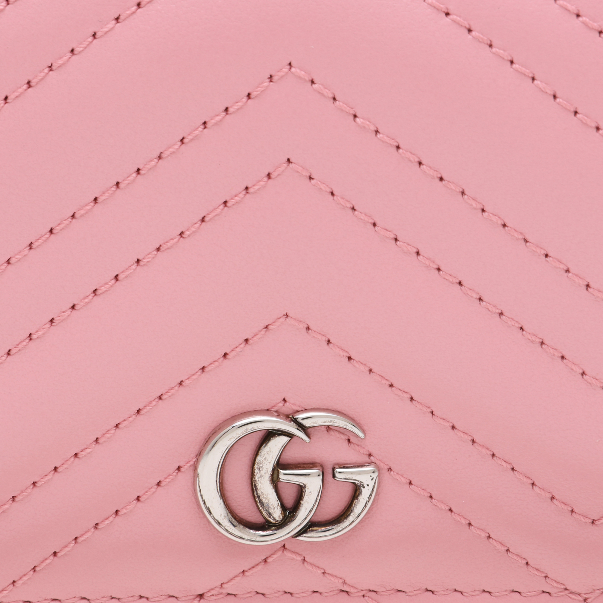 

GG Marmont card case wallet, Pink