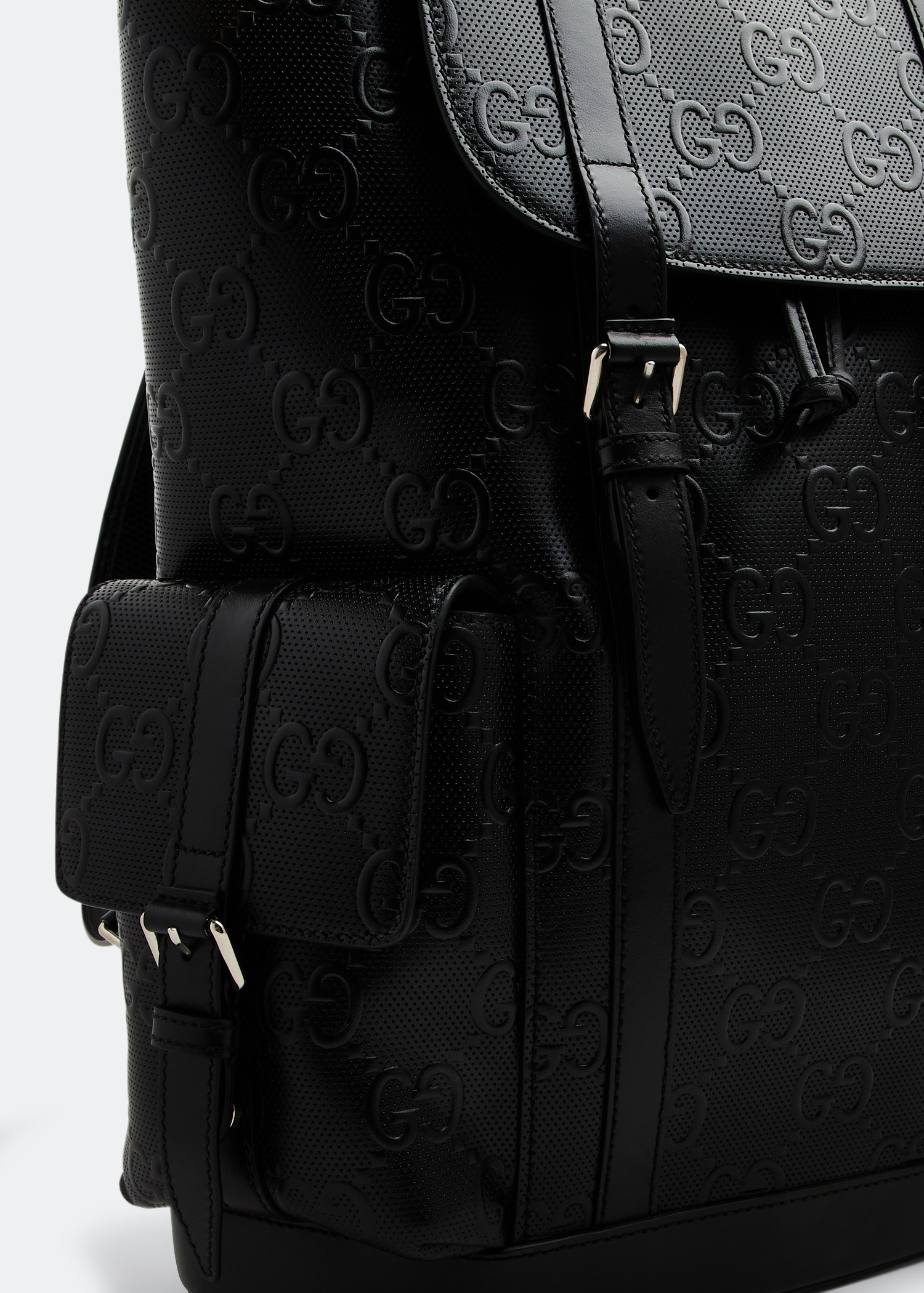 

GG embossed backpack, Black