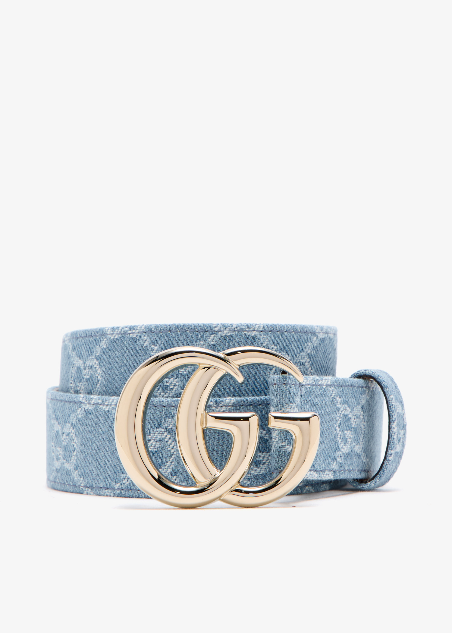 

GG Marmont thin belt, Blue
