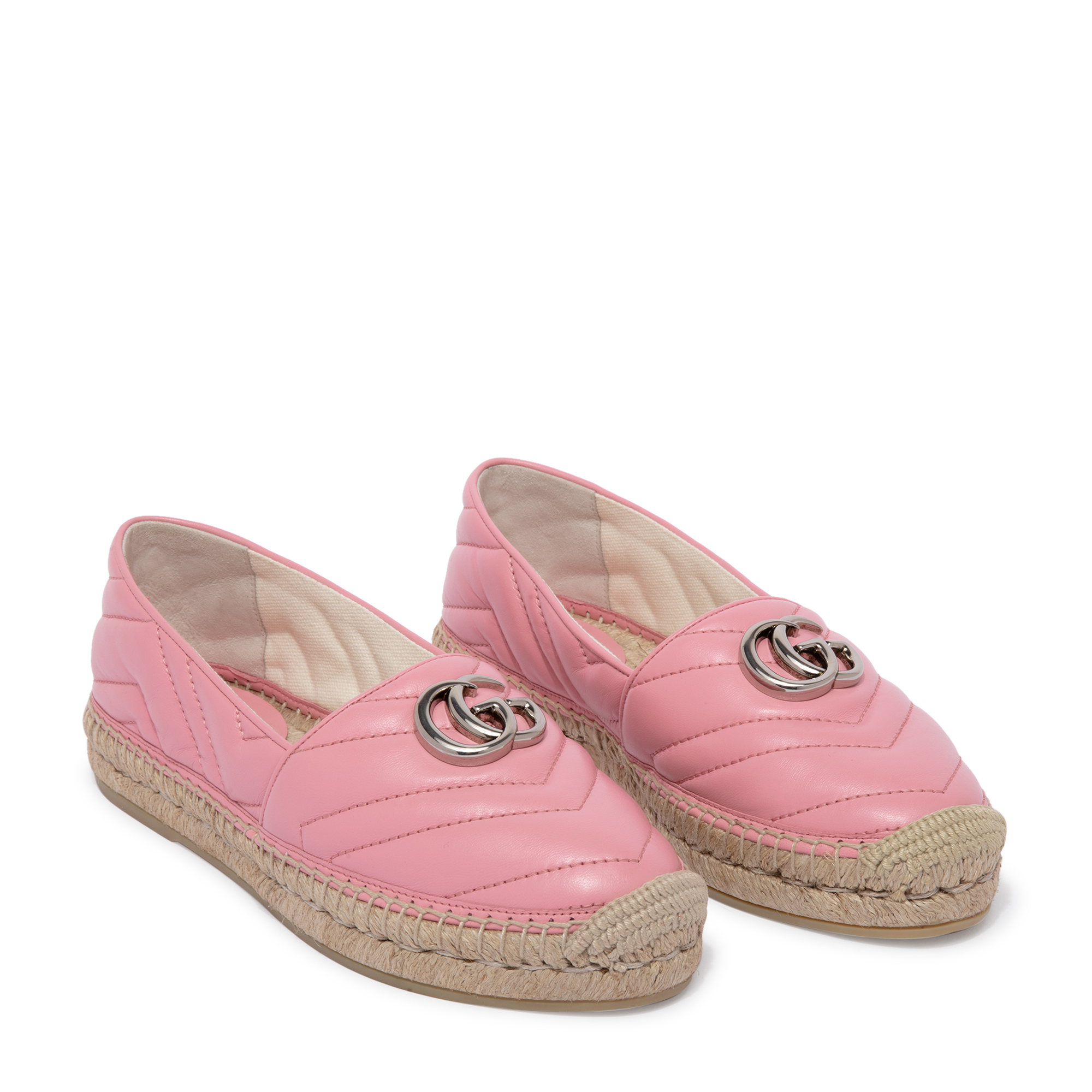 

Marmont leather espadrilles, Pink