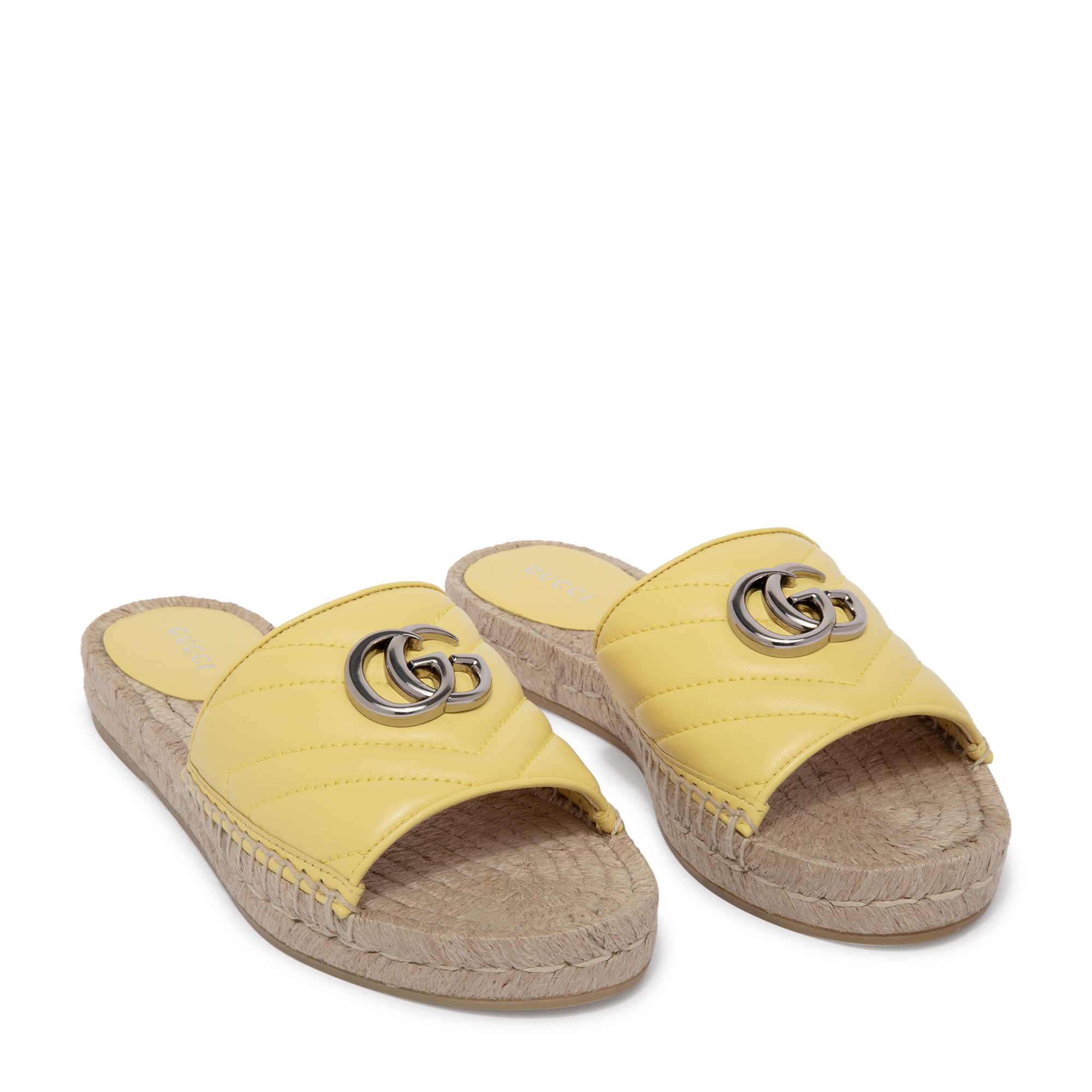 

GG espadrille sandals, Yellow