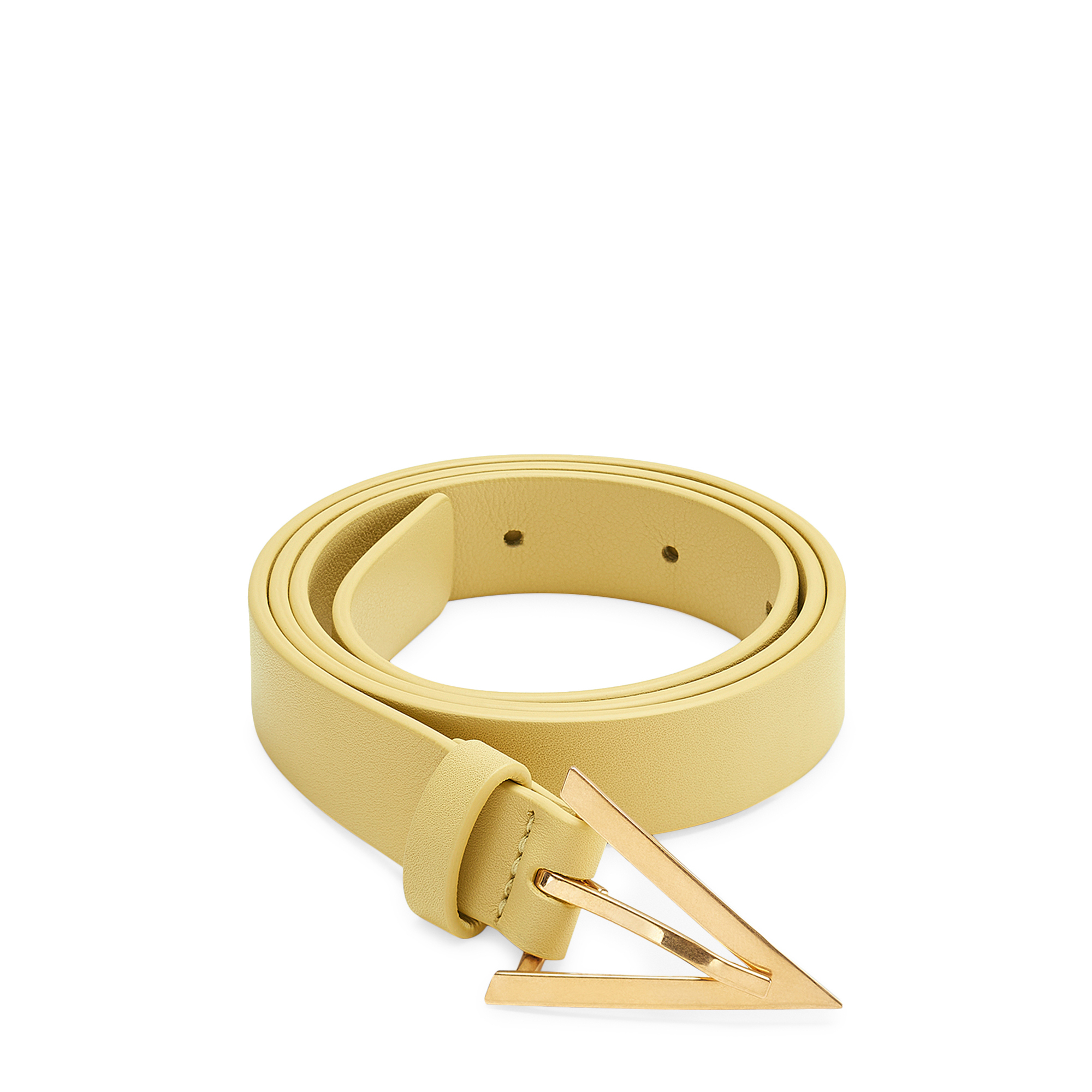 

Leather belt, Yellow