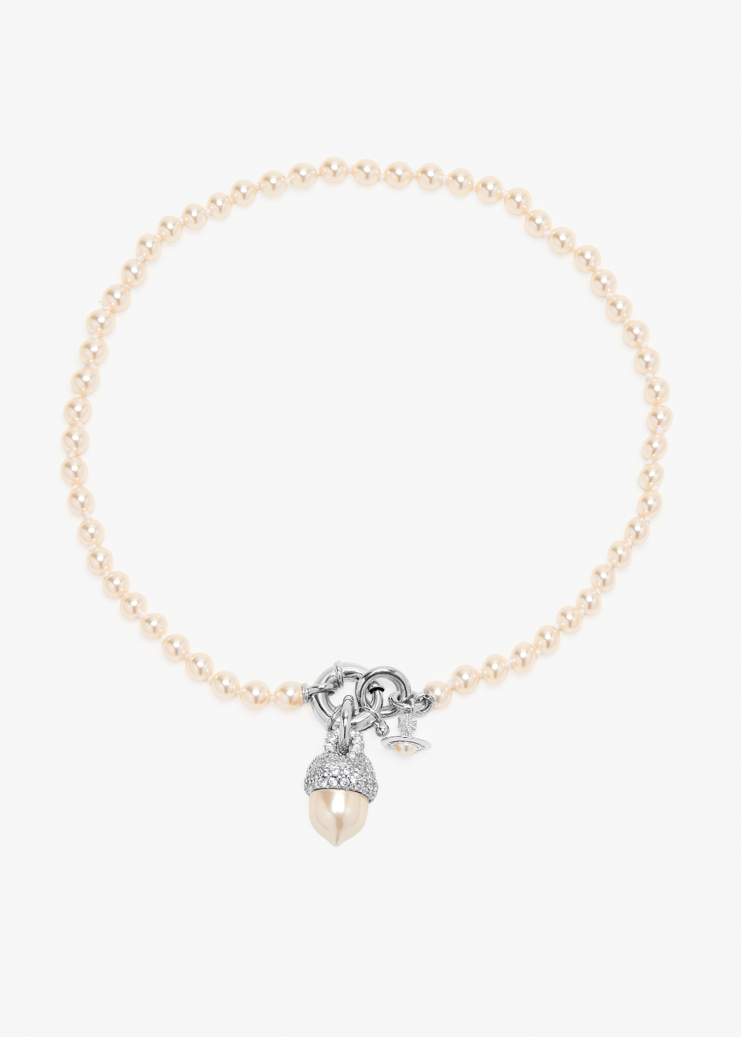 

Lucille pearl necklace, White