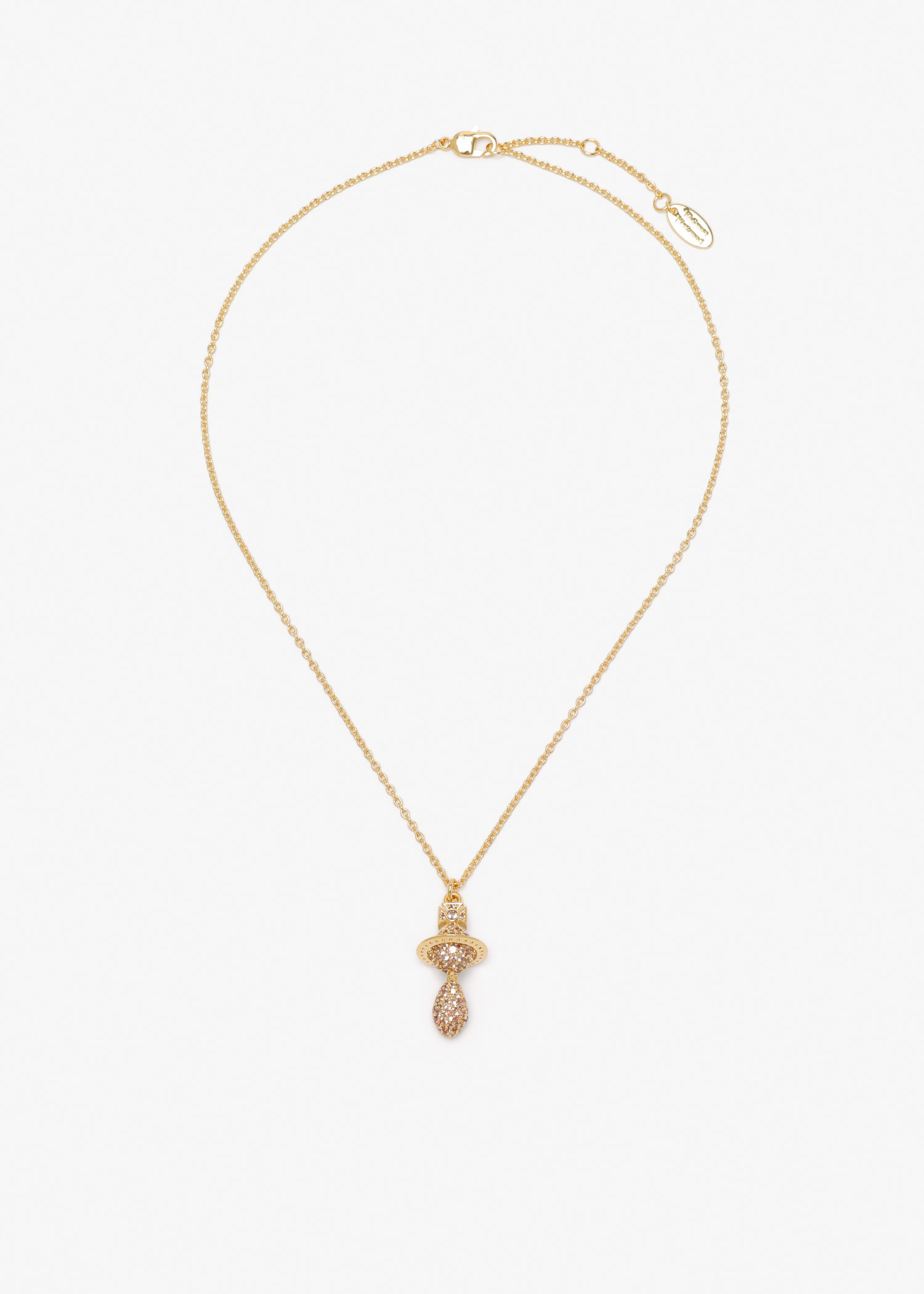 

Circle Orb pendant necklace, Gold