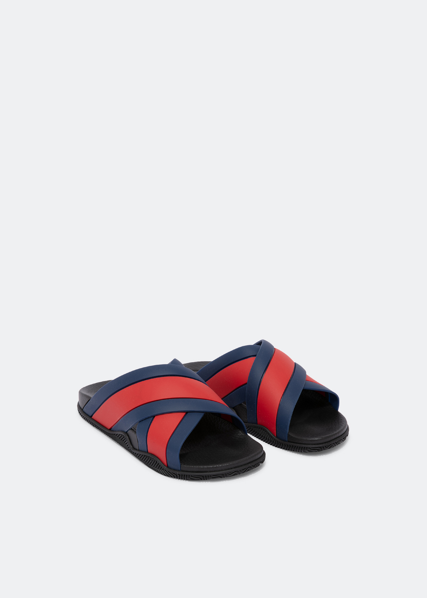 

Web rubber sandals, Blue