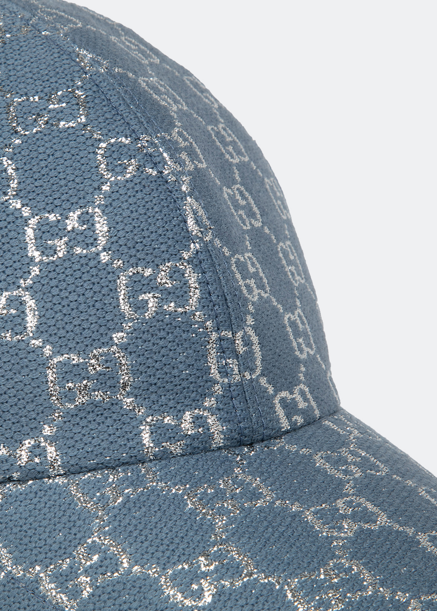 

GG lamé baseball hat, Blue