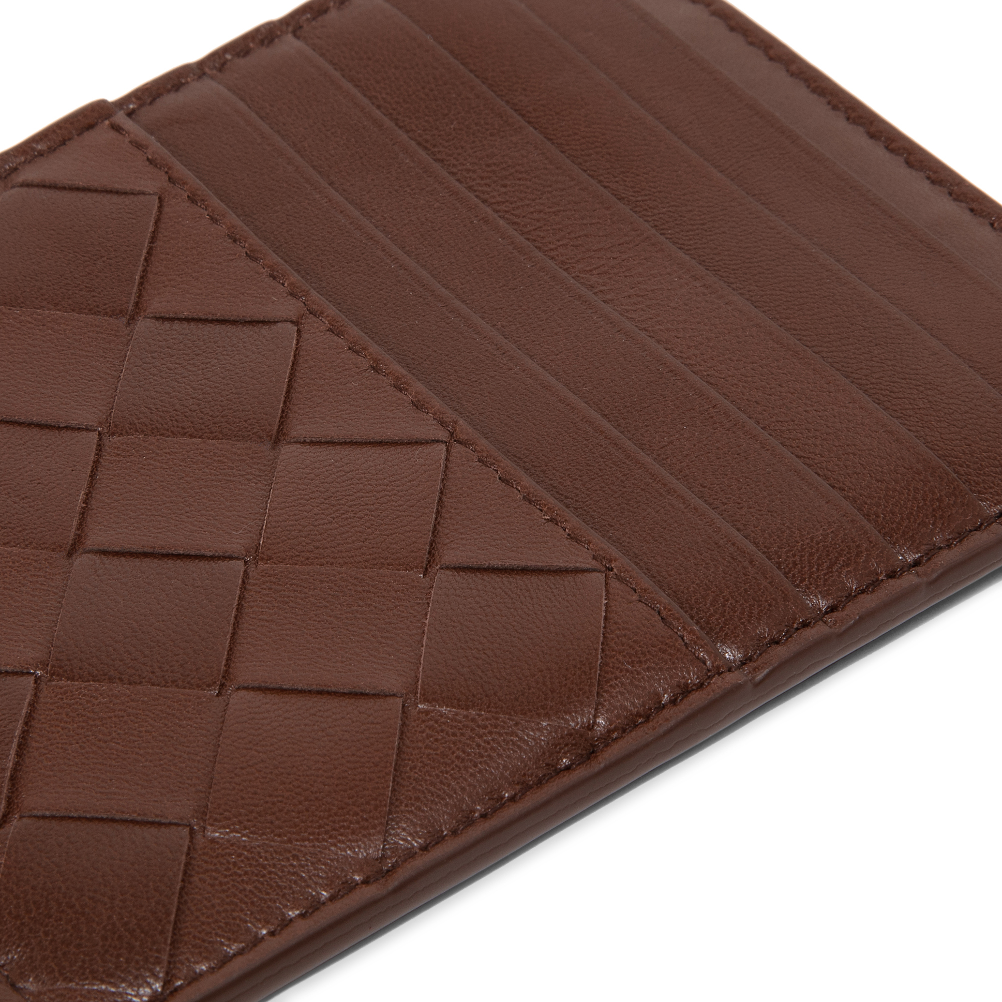 

Intrecciato cardholder, Brown