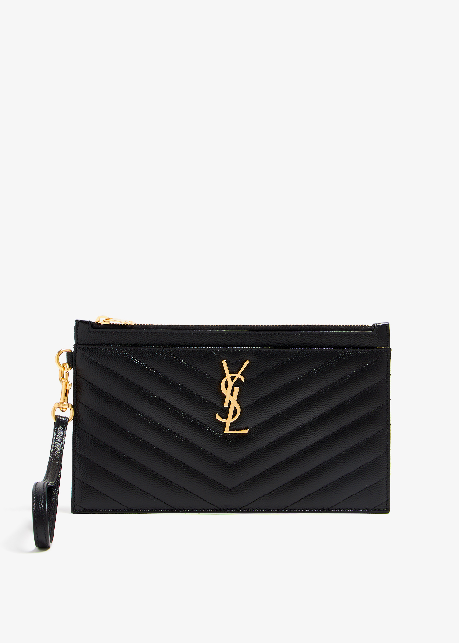Saint Laurent Large monogram pouch for Women - Black in UAE