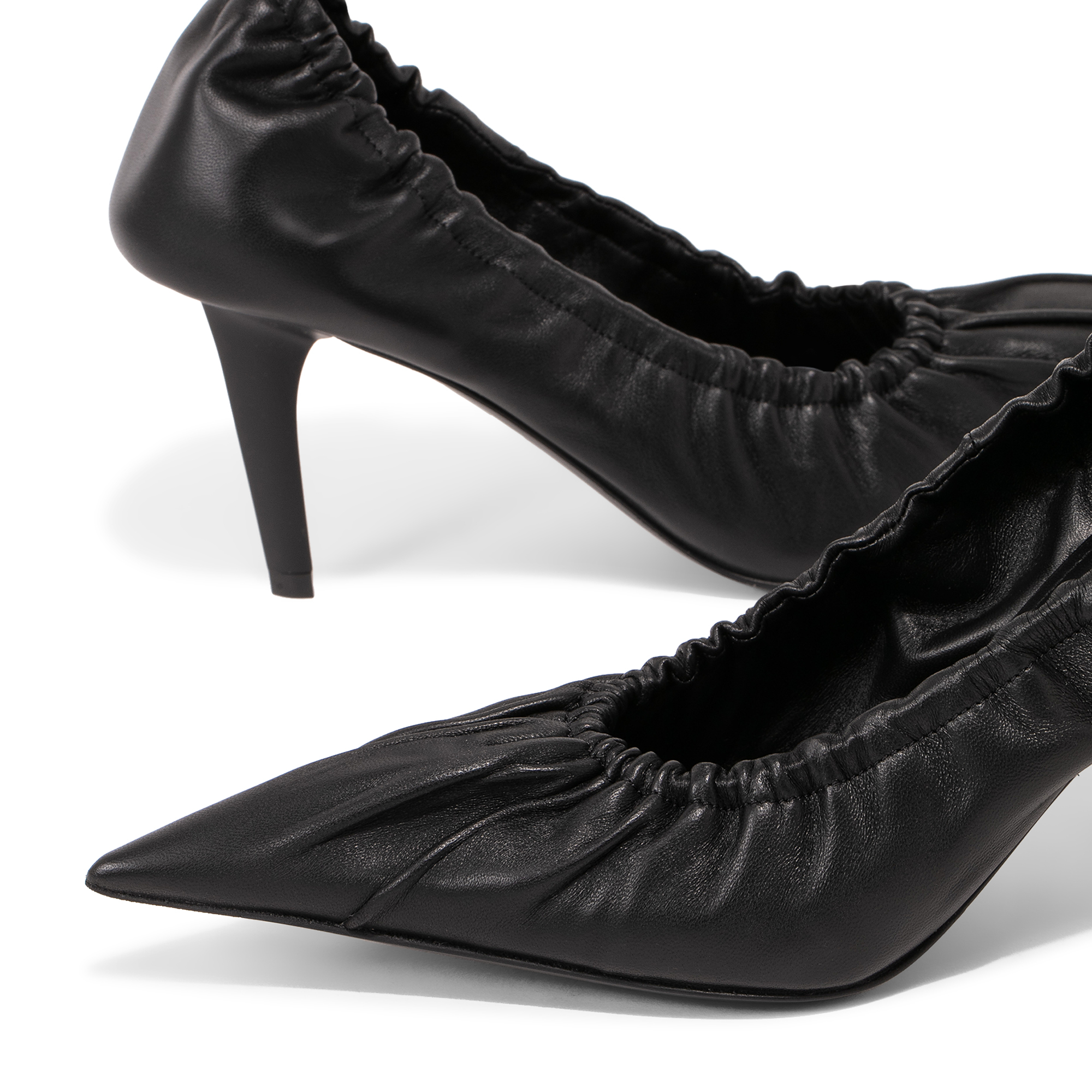 

Scrunch knife pumps, Black