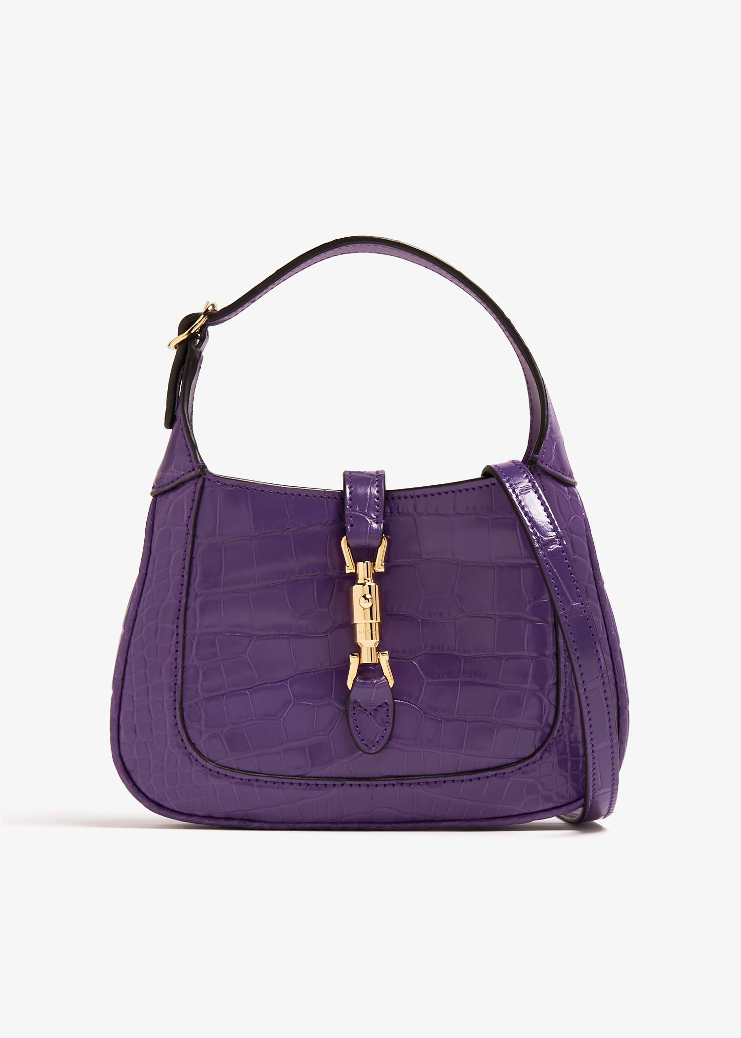 

Jackie 1961 croc mini shoulder bag, Purple