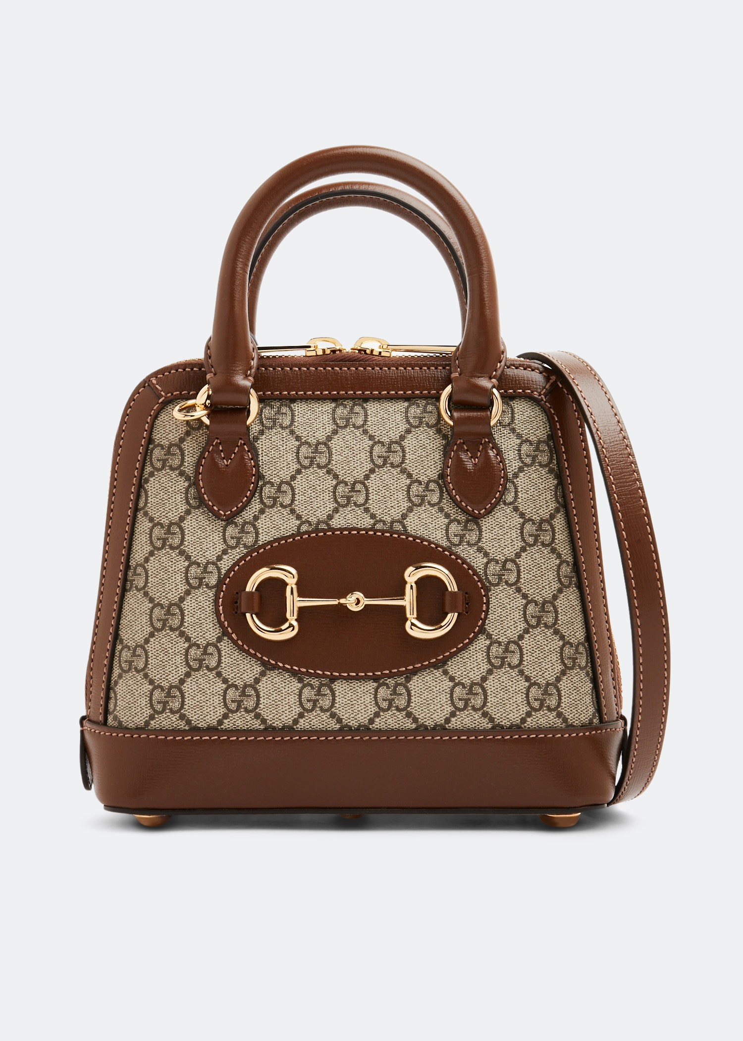 

Horsebit 1955 mini top handle bag, Brown