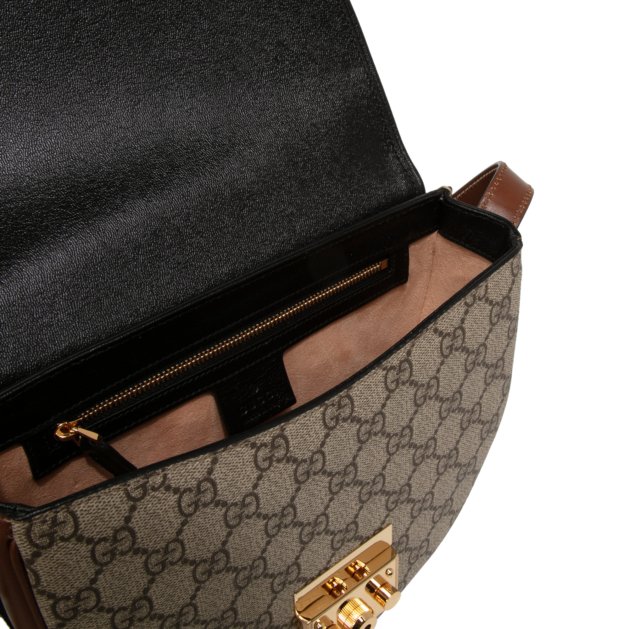 

Padlock small shoulder bag, Black