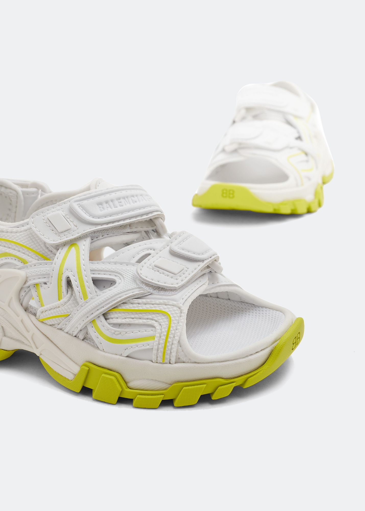 

Track sandals, White