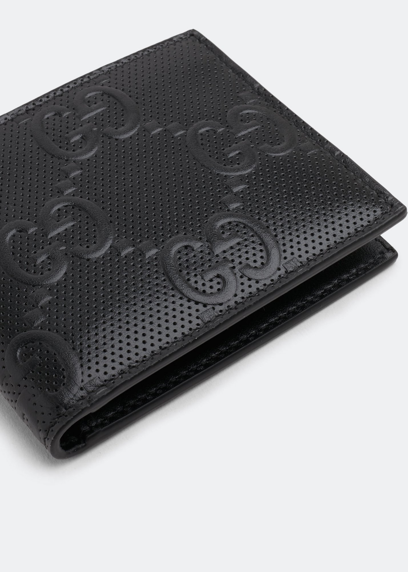

GG embossed wallet, Black
