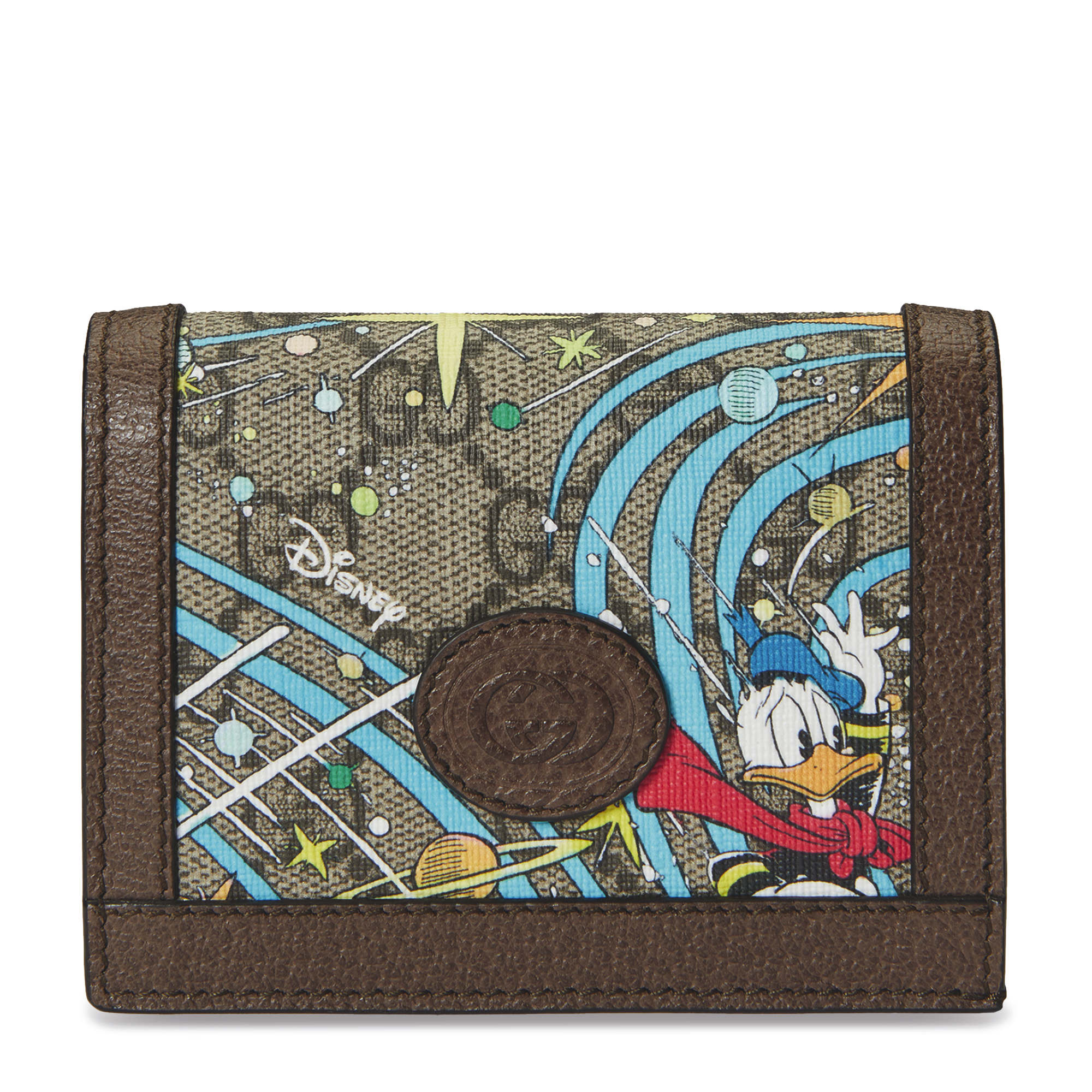 

x Disney Donald Duck card case wallet, Brown