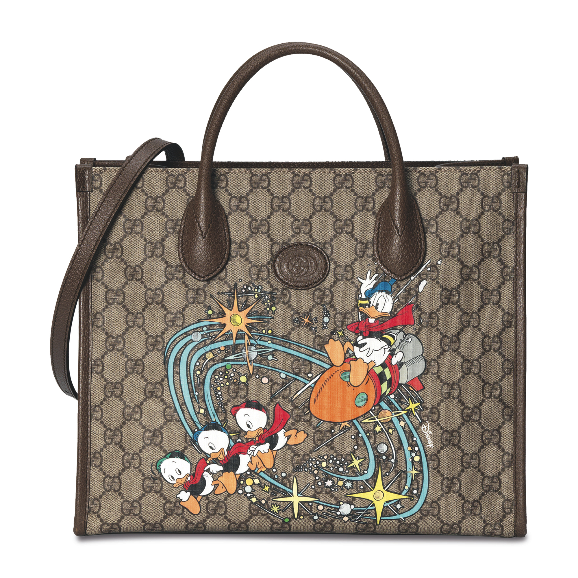 

x Disney Donald Duck tote bag, Brown