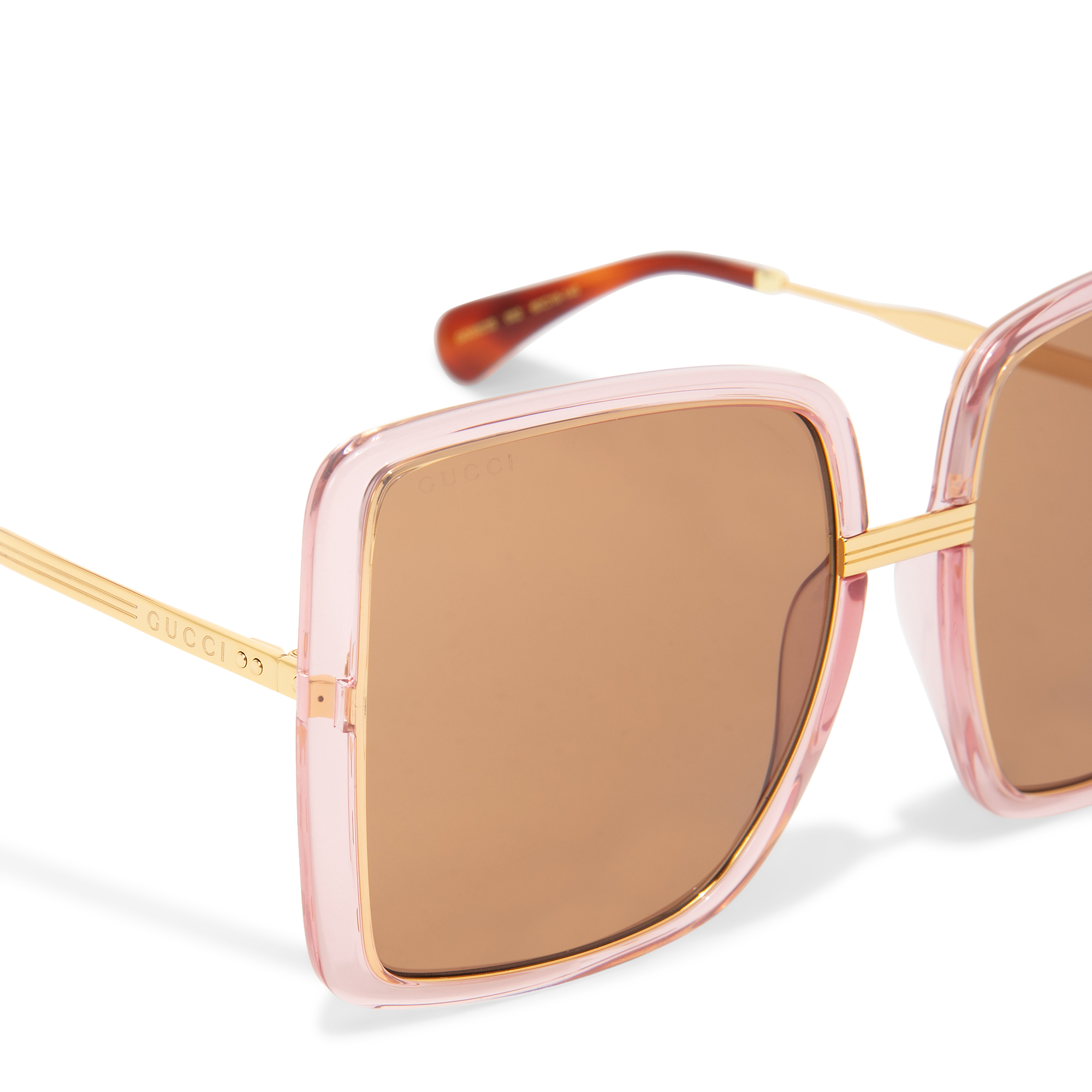 

Square-frame sunglasses, Brown