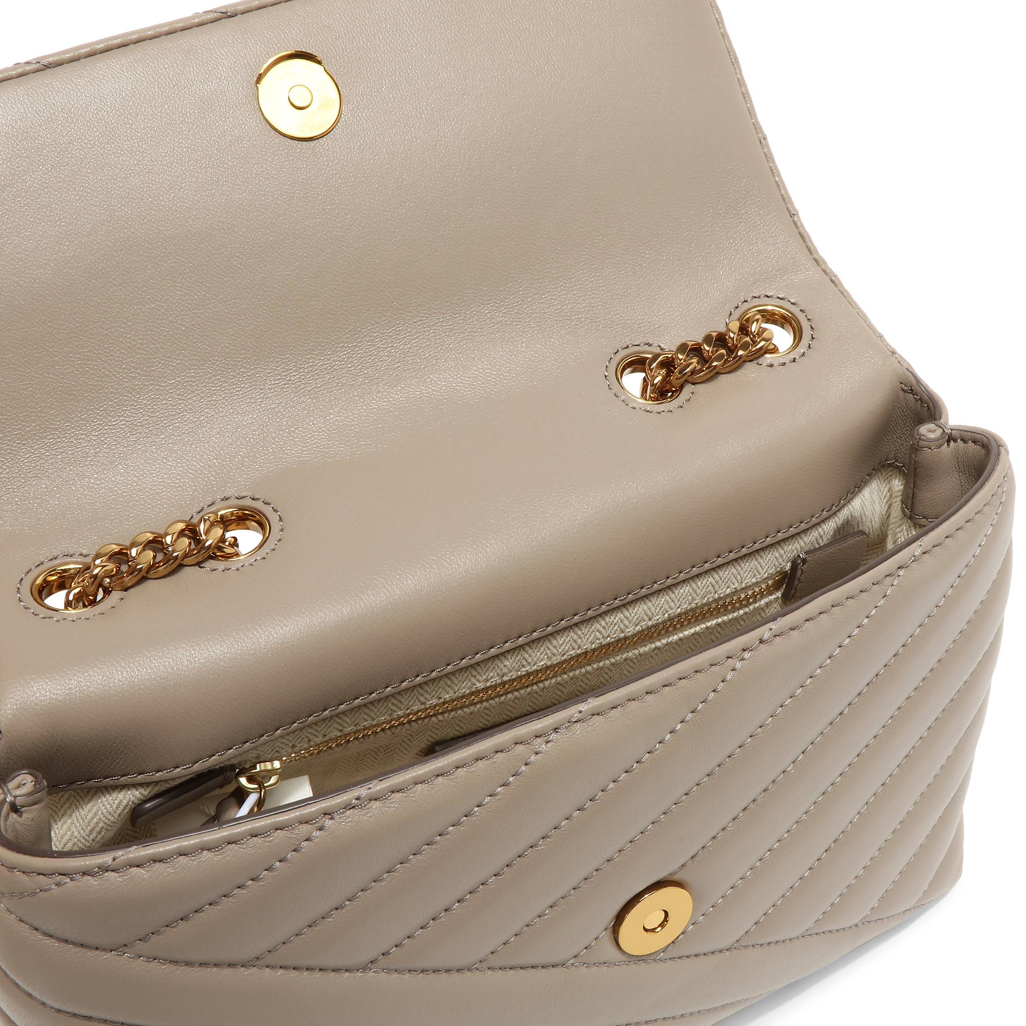 

Kira chevron small shoulder bag, Grey