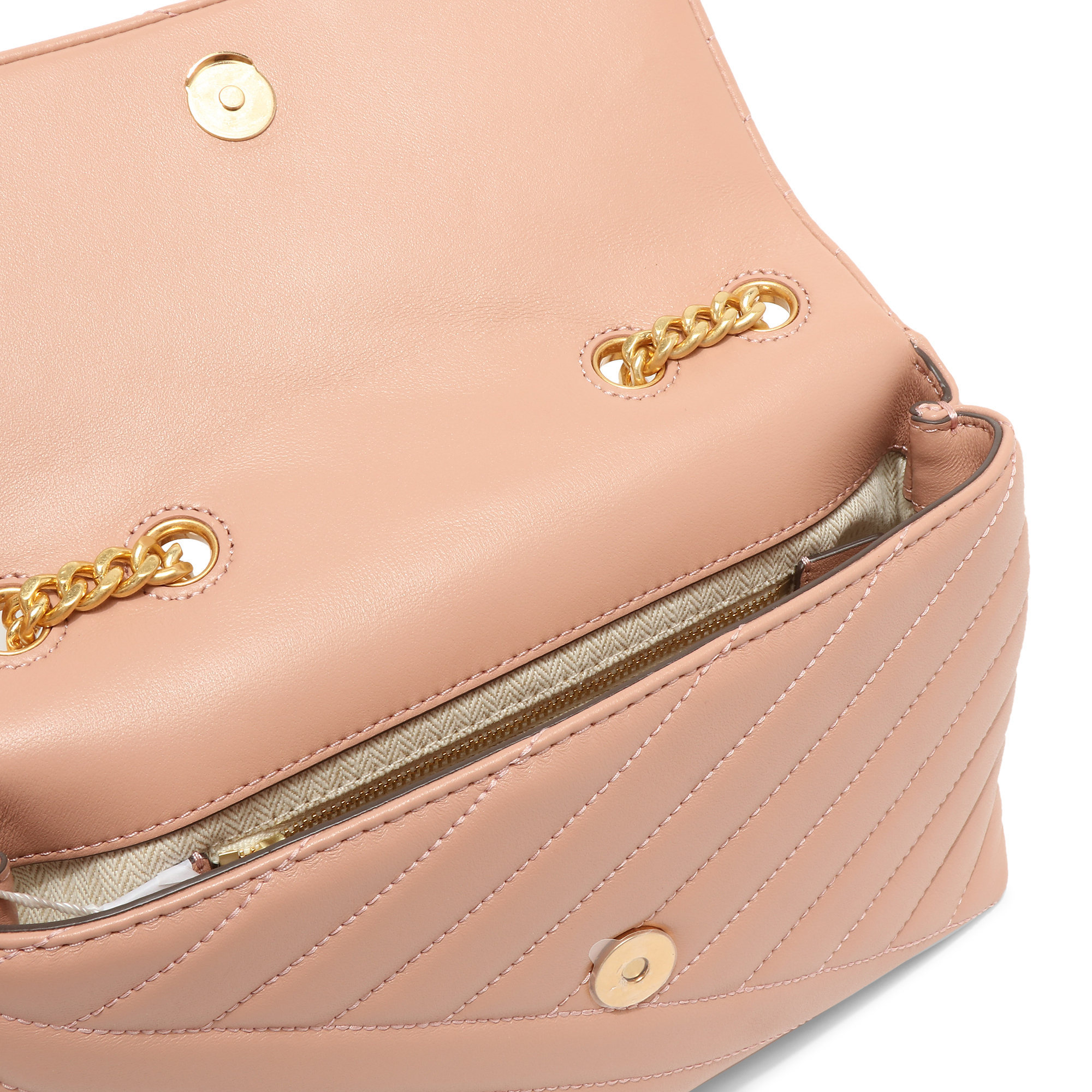 

Kira chevron small shoulder bag, Pink