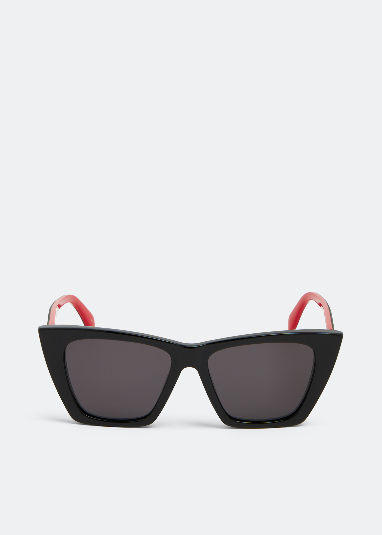 

Selvedge cat-eye sunglasses, Black