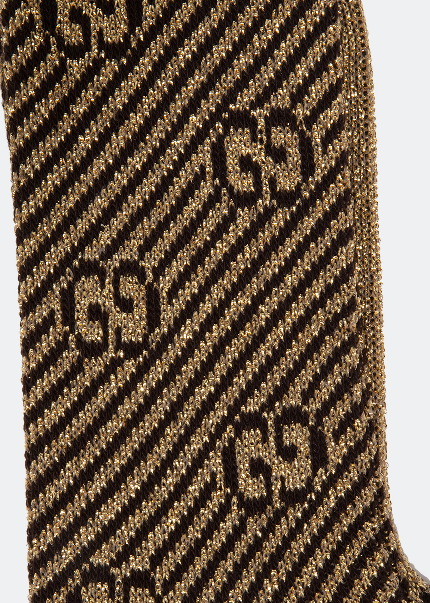 

Glitter GG high socks, Gold