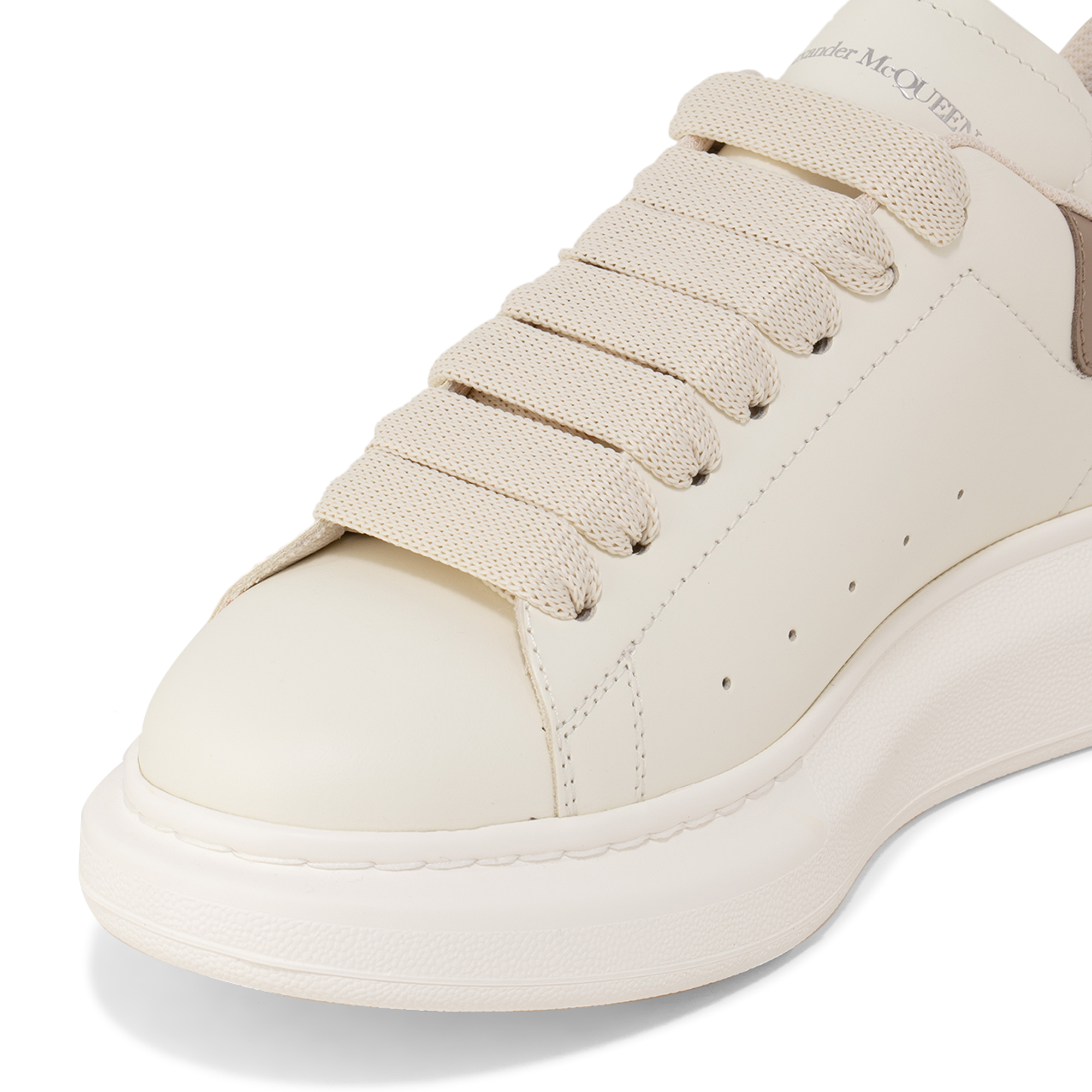 McQueen Oversized leather sneakers for Women - Beige in UAE McQueen Oversized leather sneakers for Women - Beige in UAE