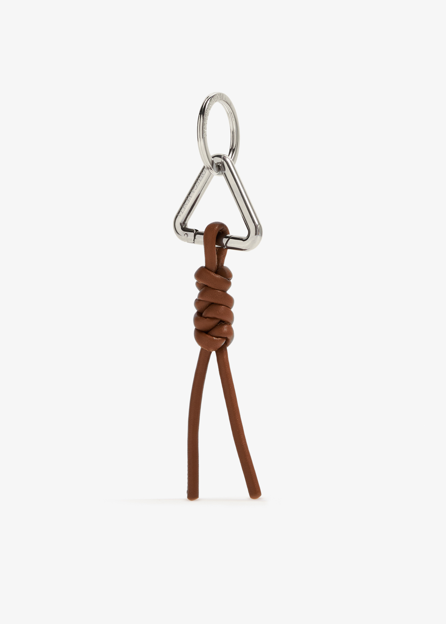

Triangle knot key ring, Brown
