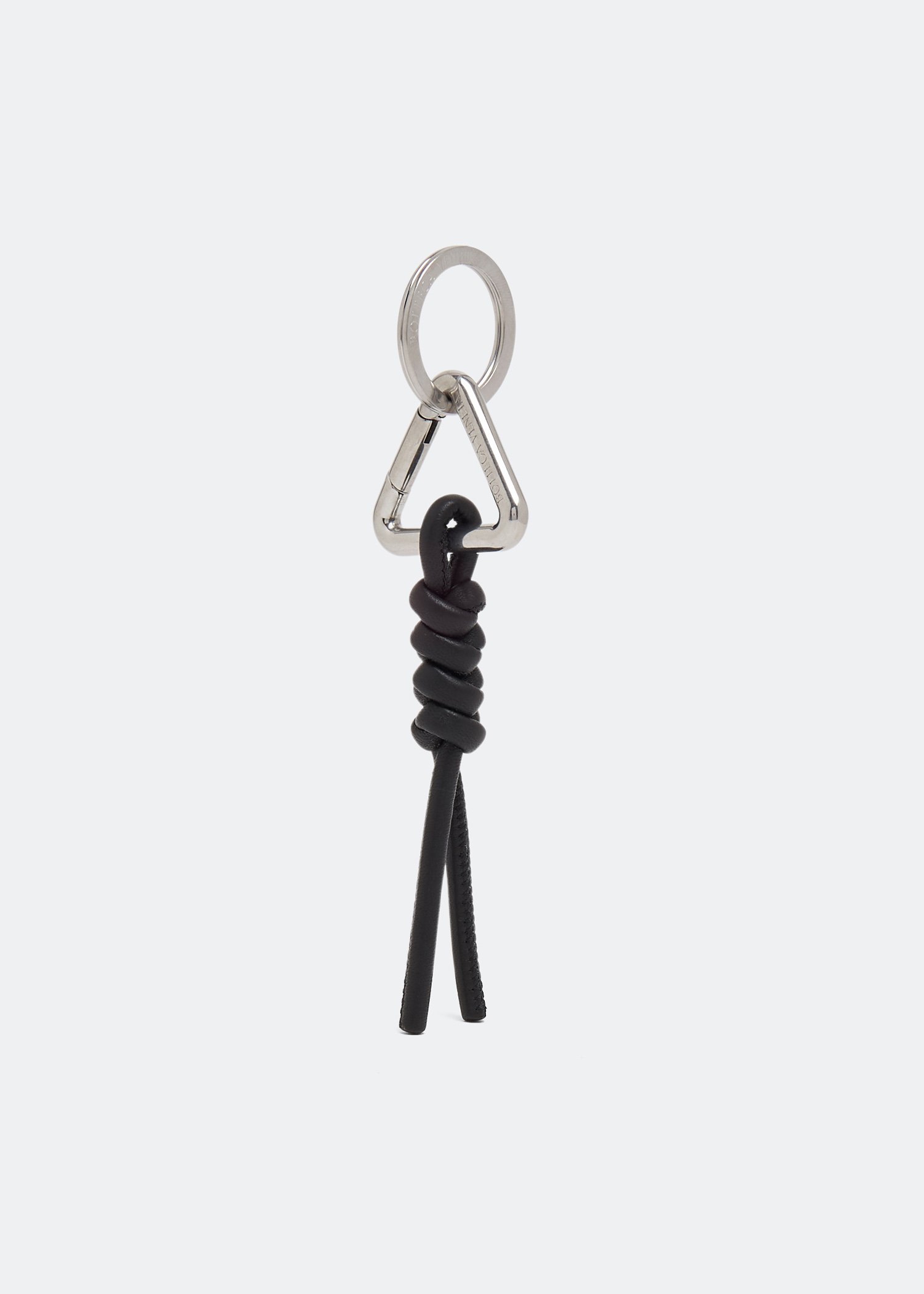 

Knot-detail key ring, Black
