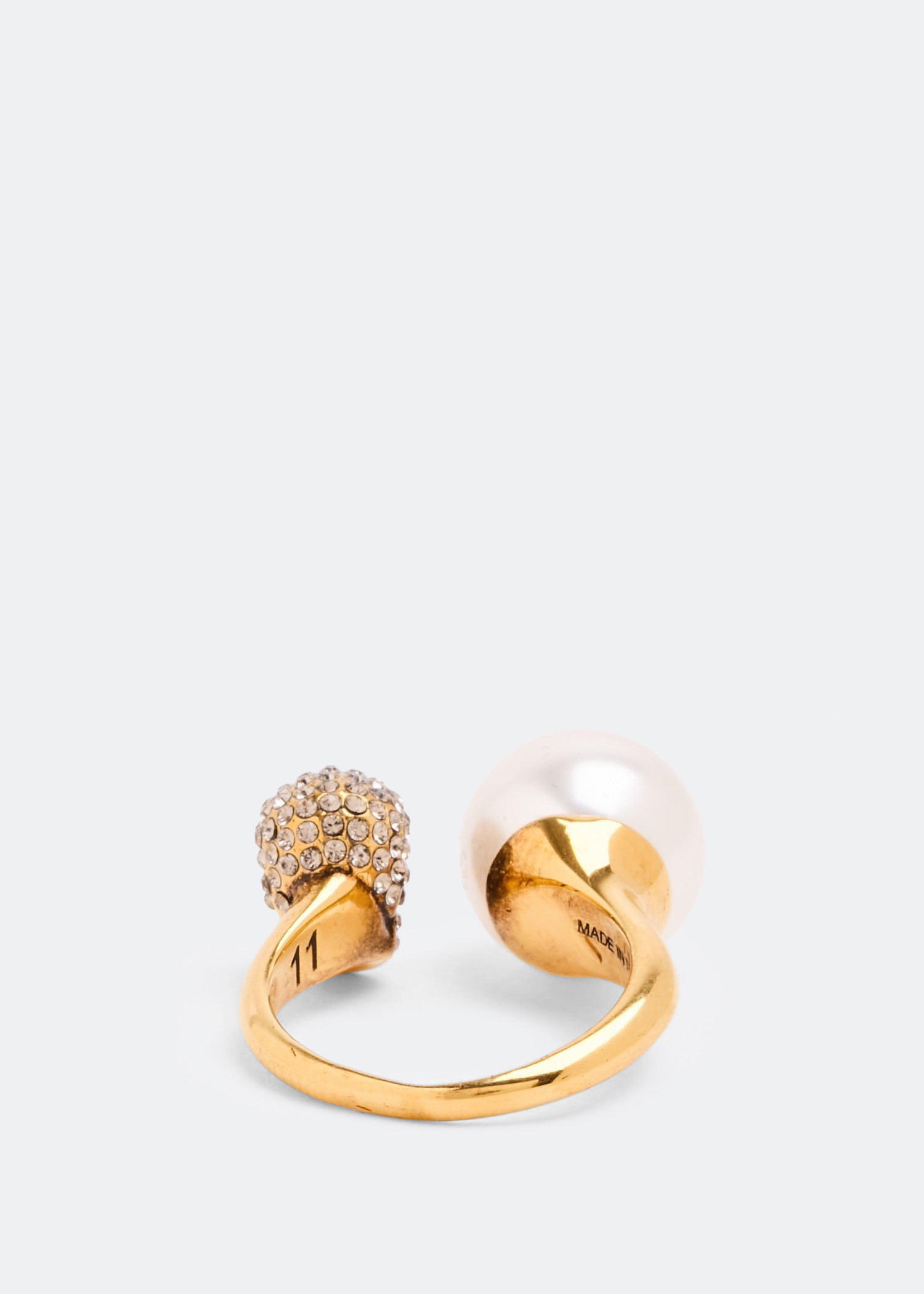 McQueen Skull ring for Women - Gold in UAE | Level Shoes