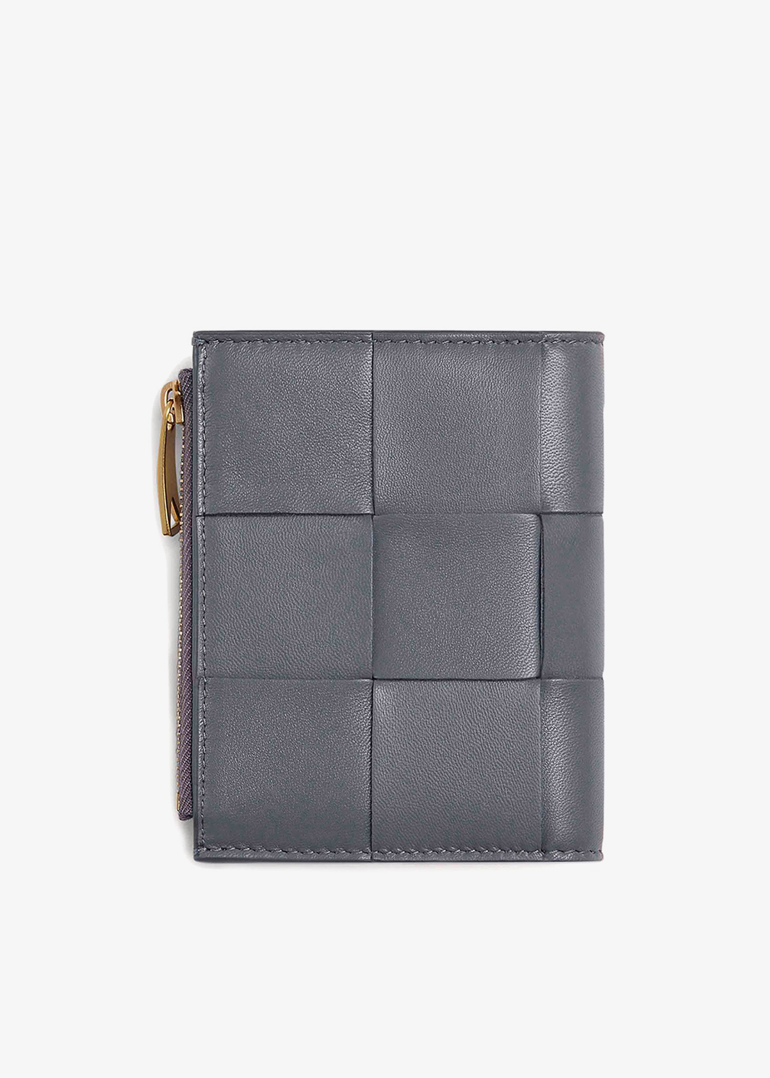 

Mini leather wallet, Grey
