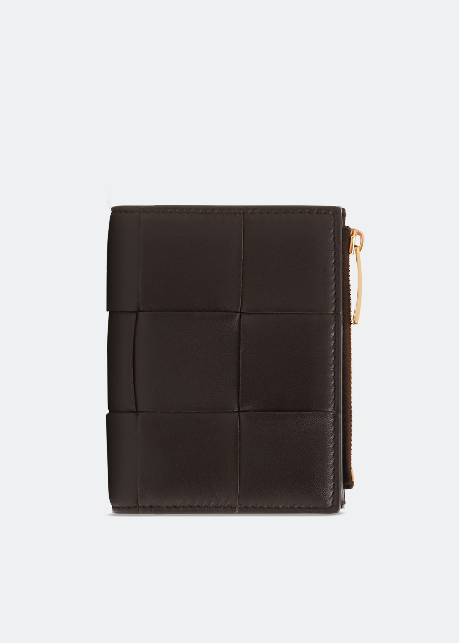 

Bi-Fold mini zip wallet, Black