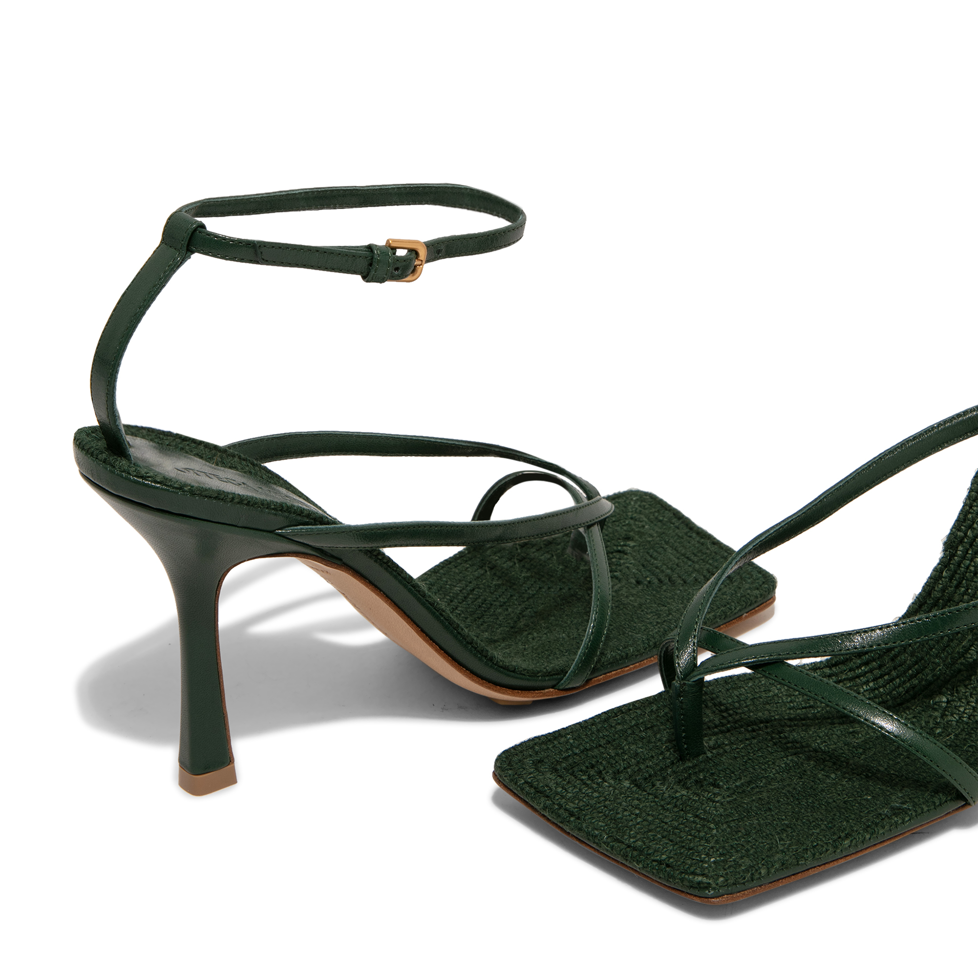 

Stretch sandals, Green