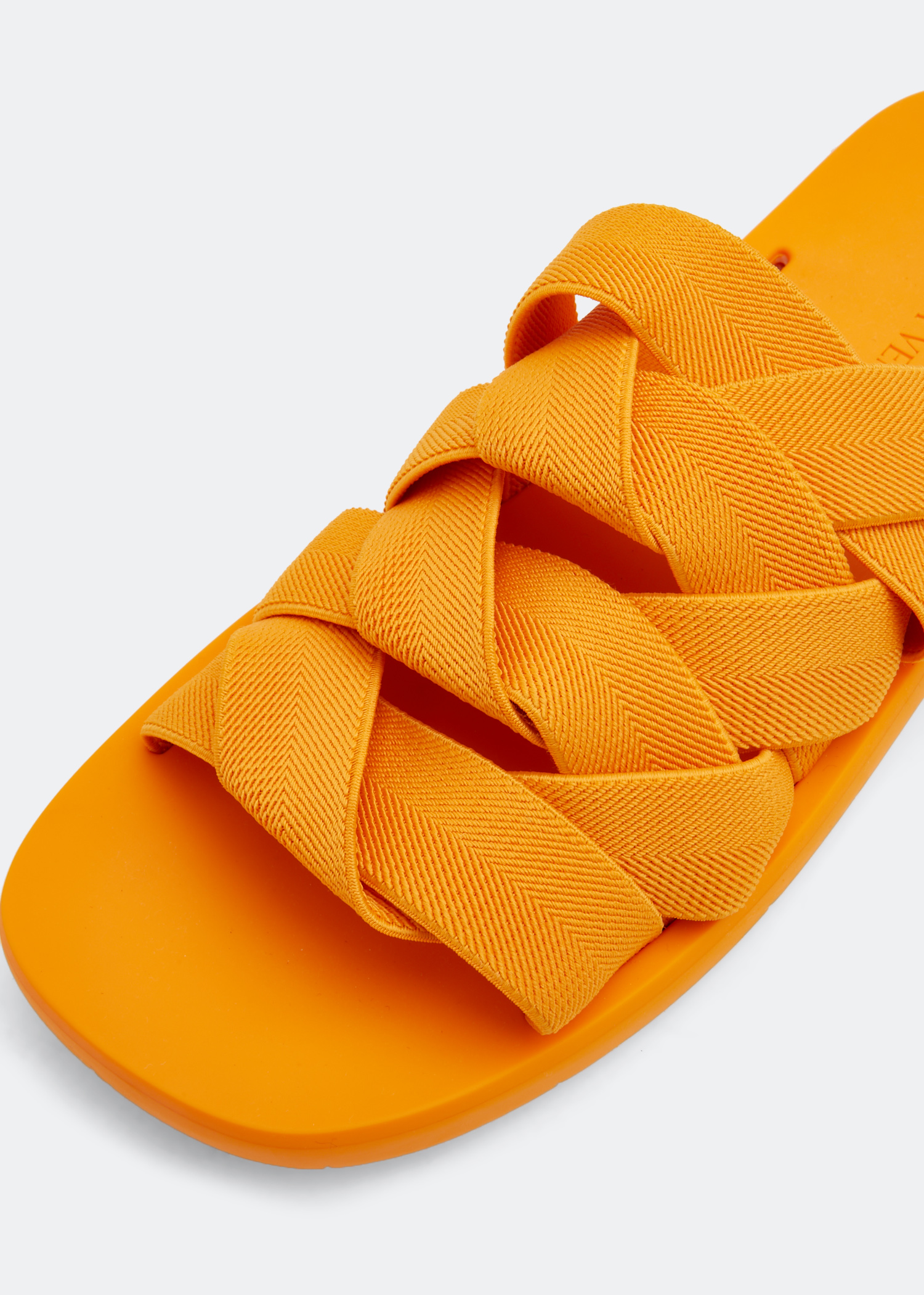 

Plat sandals, Orange